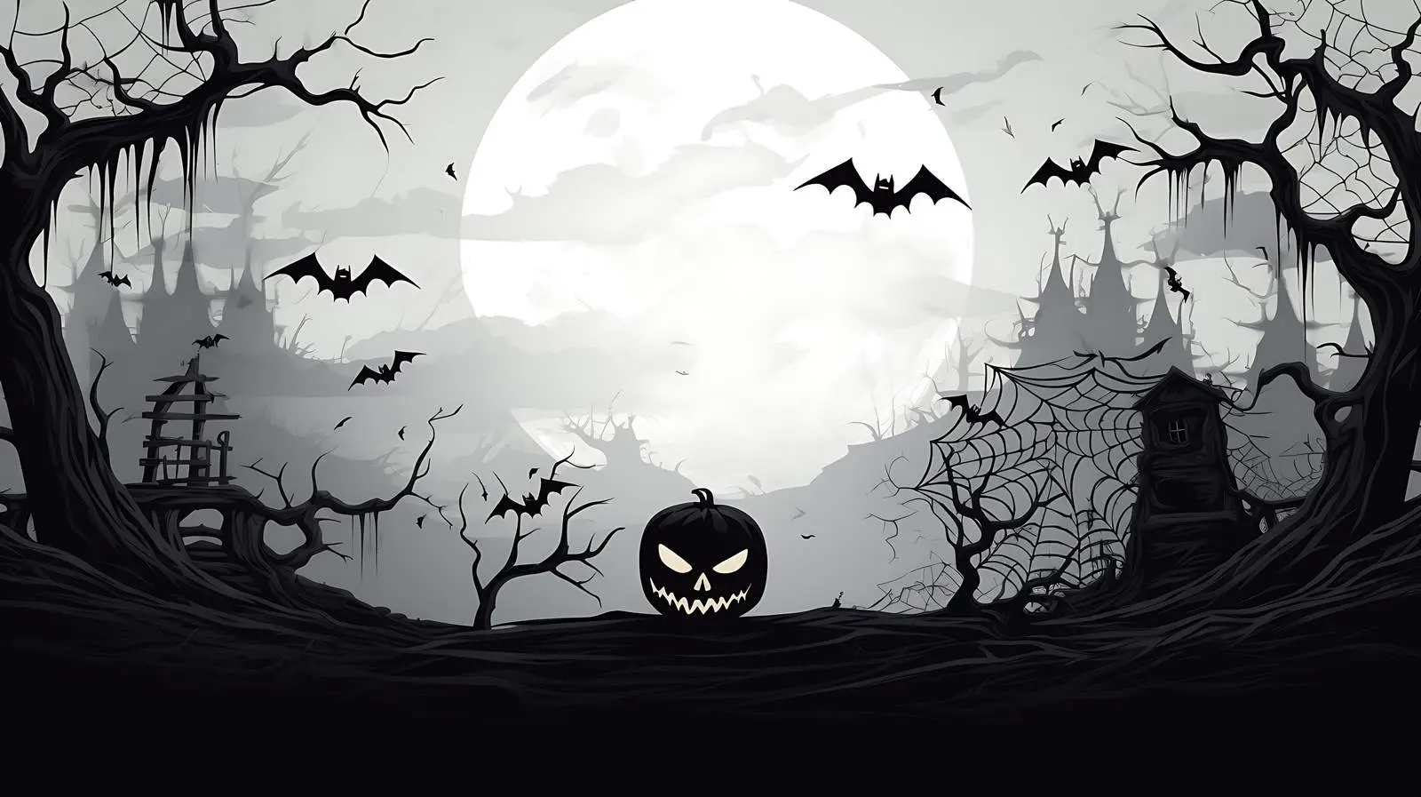 Spooky Halloween Text Banner Design — free download from Dotvec