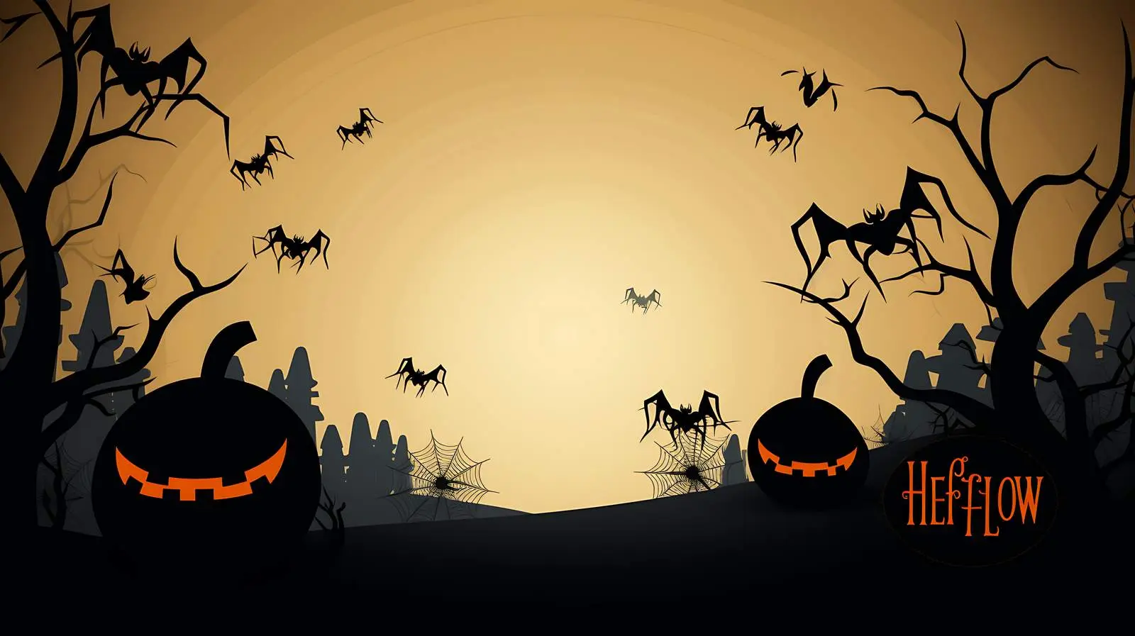 Elegant Halloween Text Banner Design — free download from Dotvec