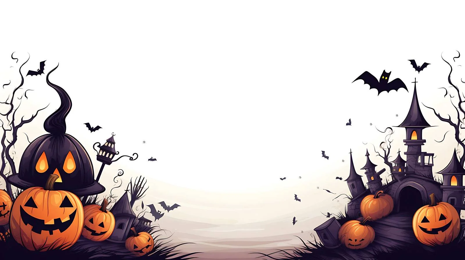 Festive Halloween Greeting Background with Copyspace — free download from Dotvec