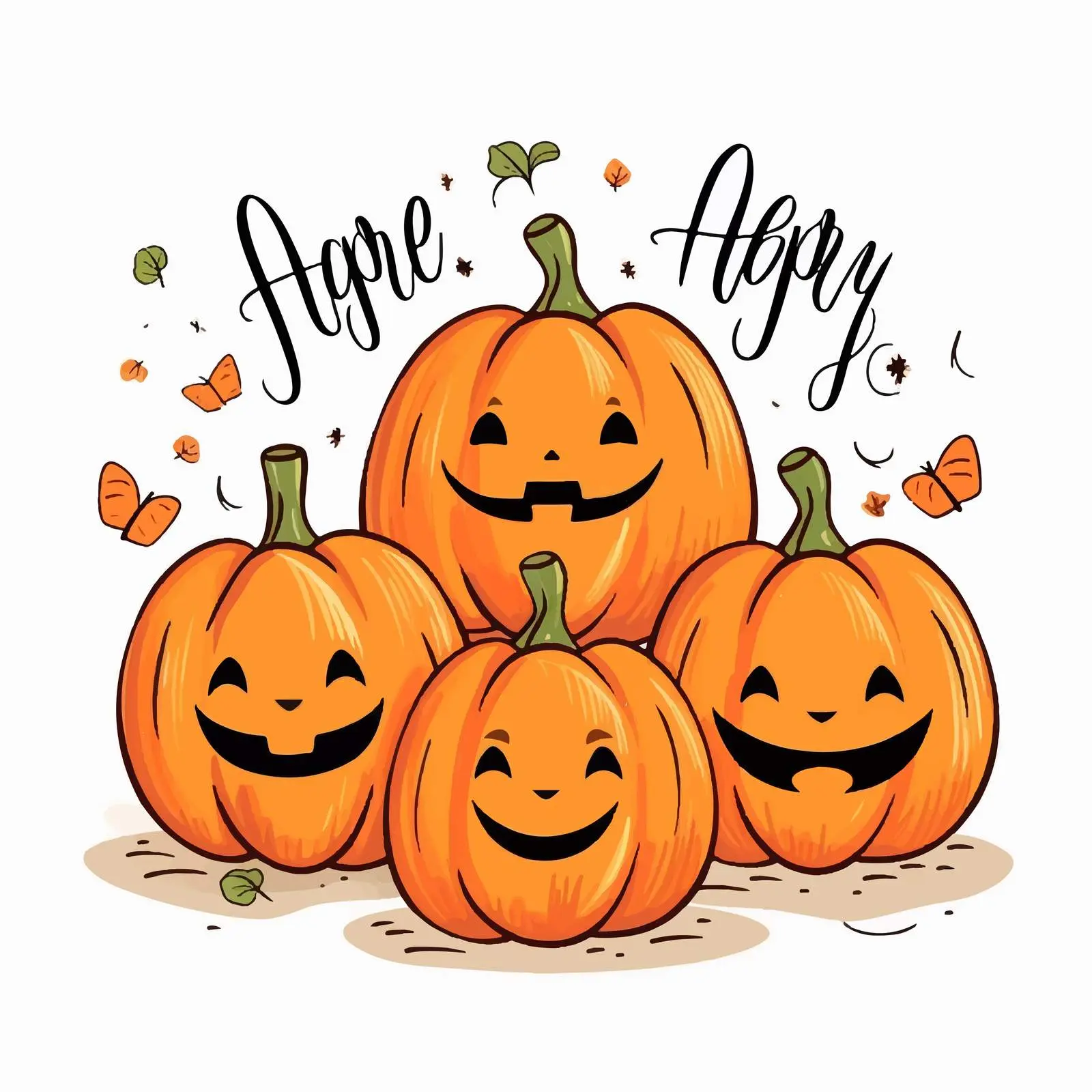Cute Halloween Handwritten Quotes and Illustration — free download from Dotvec