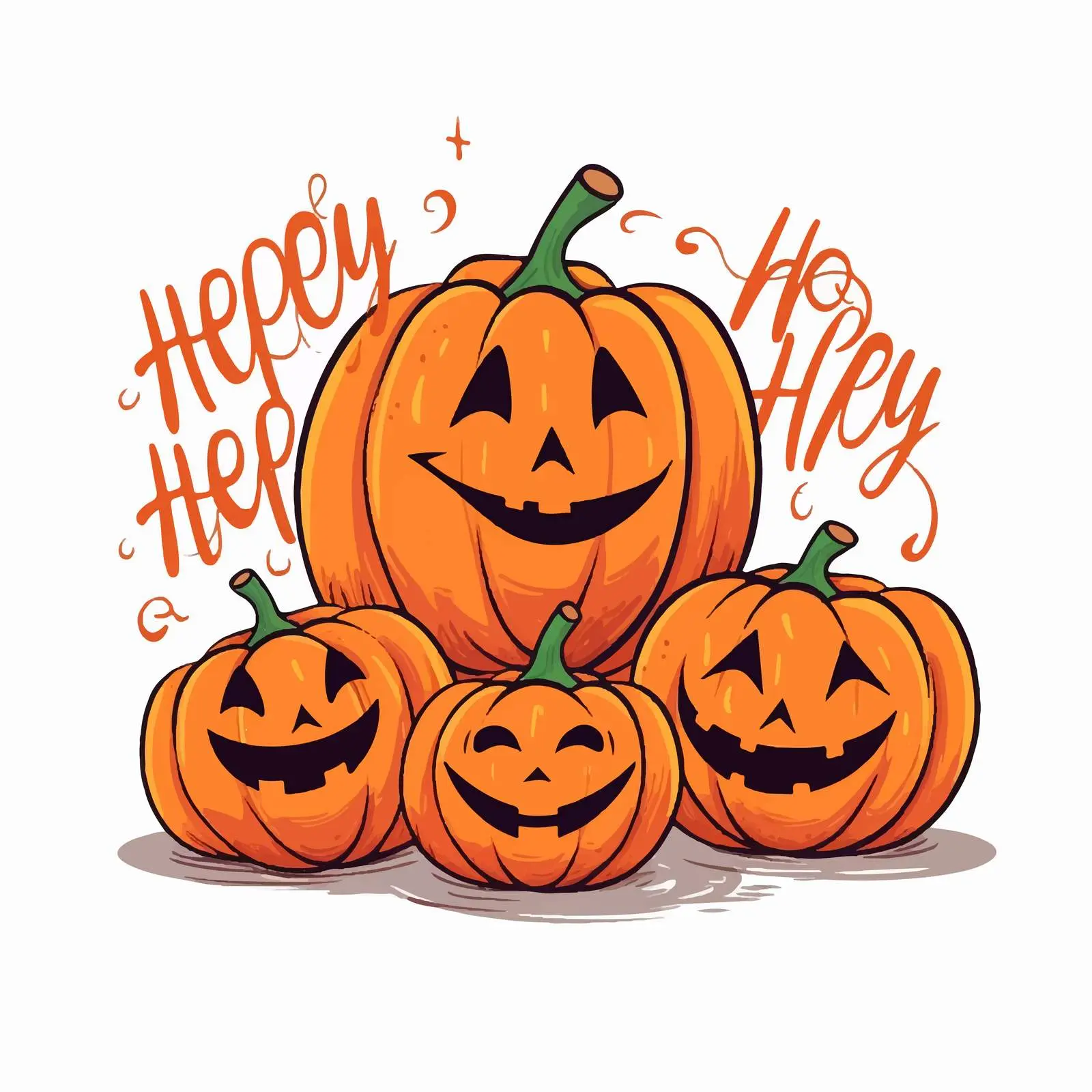 Cute Handwritten Halloween Quotes Illustration — free download from Dotvec