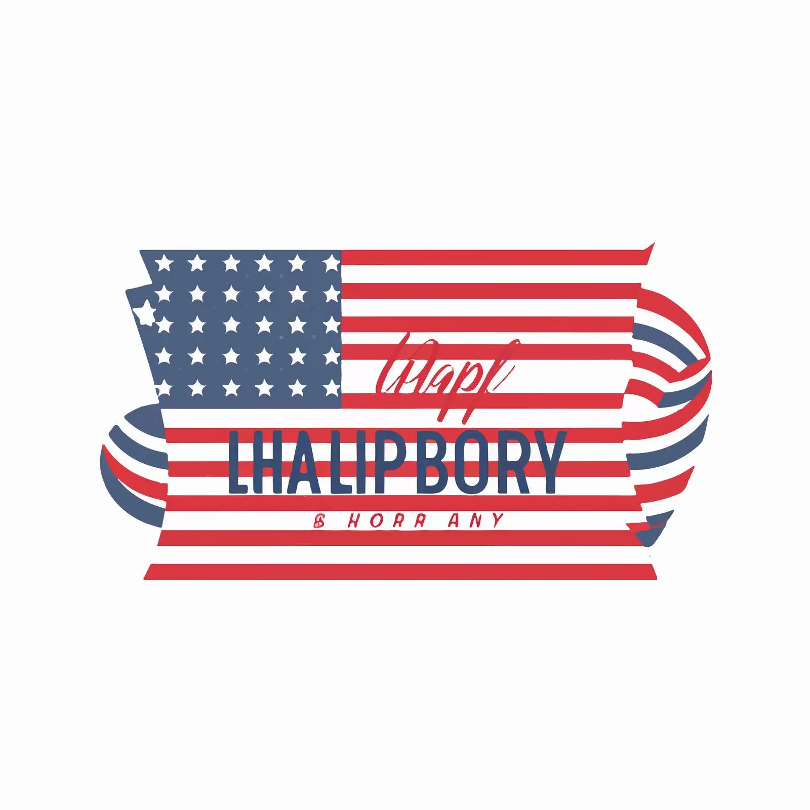 Happy Labor Day Text on American Flag – free holiday imagery image from Dotvec
