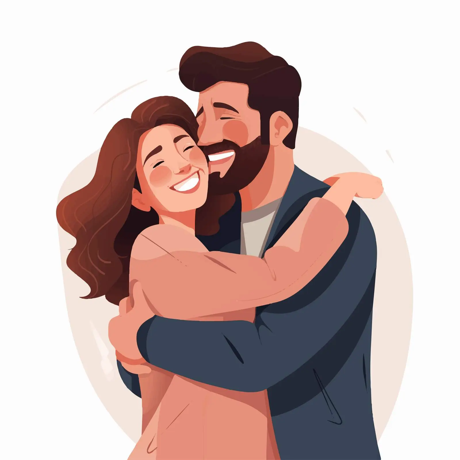 Joyful Couple Meeting with Love and Happiness — free download from Dotvec