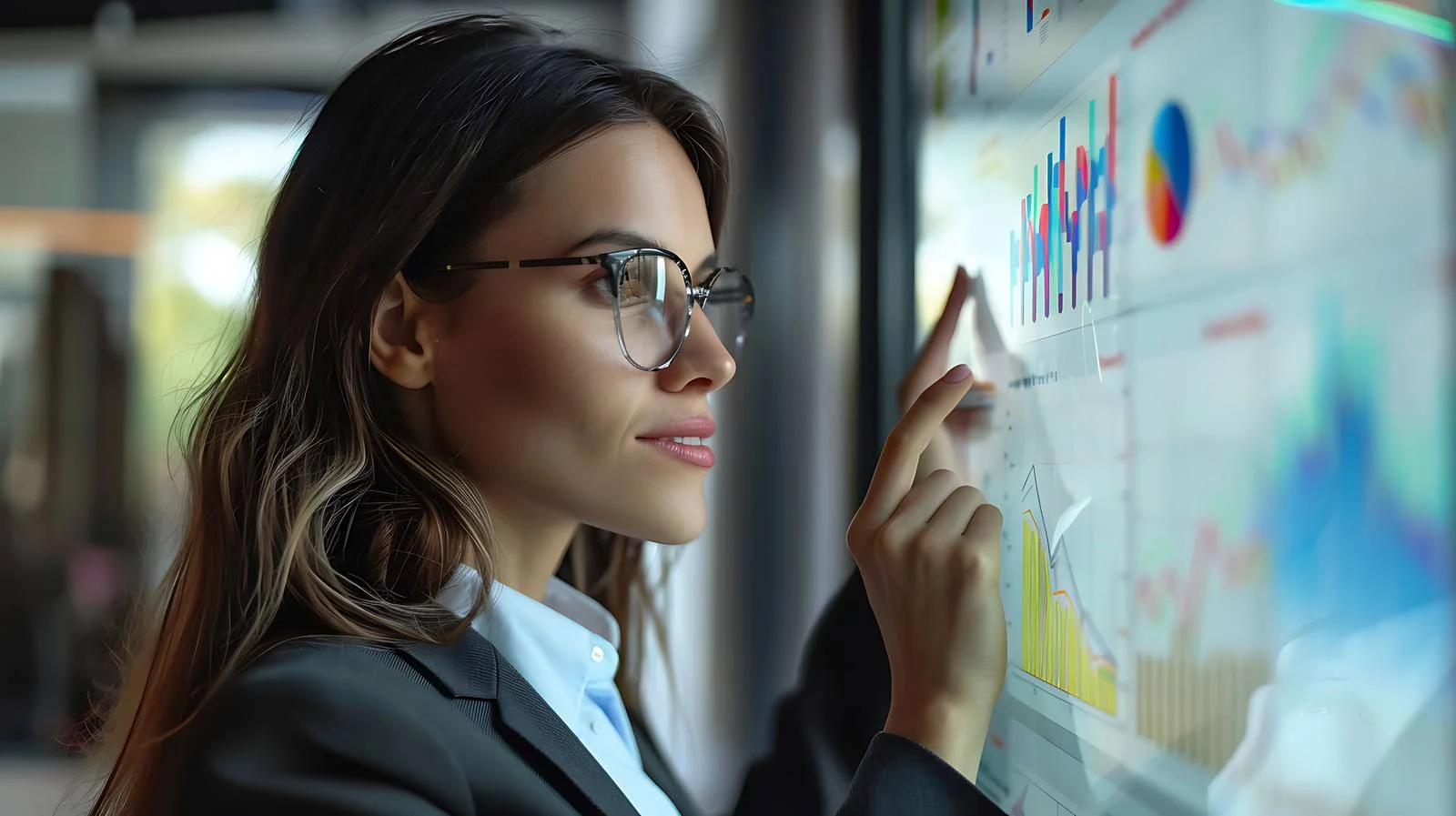 Professional Businesswomen Discussing Chart — free download from Dotvec