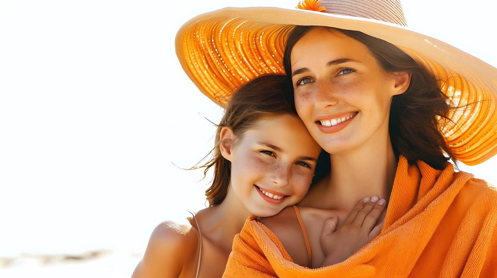 Mother and Daughter Towel Bonding — free download from Dotvec