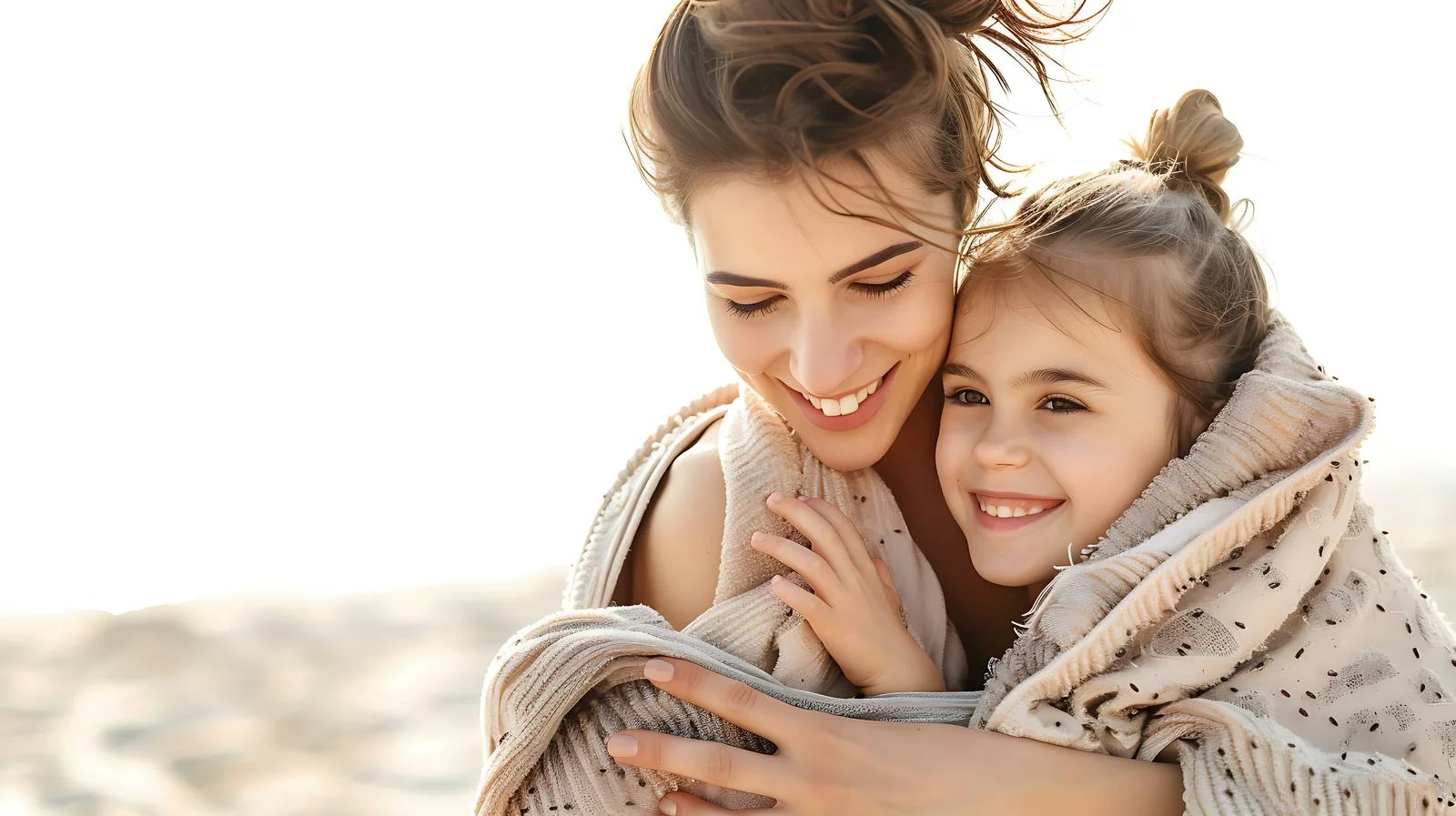 Mother-Daughter Towel Bonding — free download from Dotvec