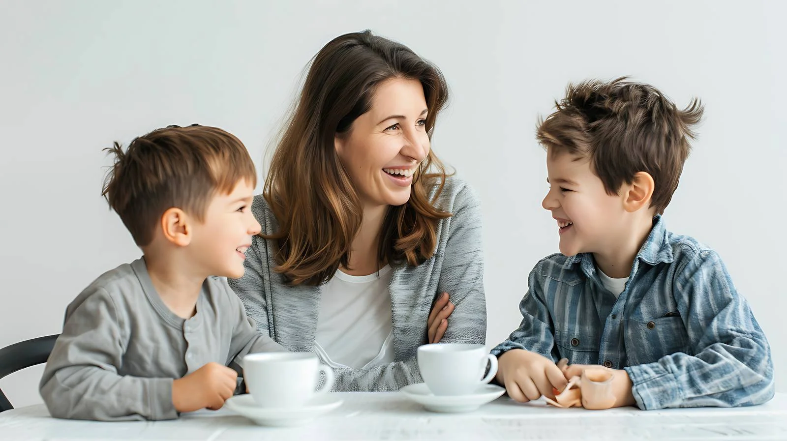 Family Enjoying Time at Café — free download from Dotvec