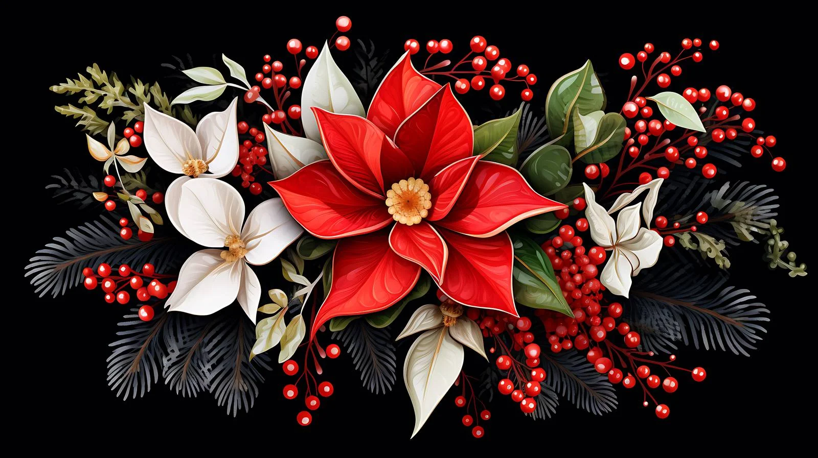 Festive Winter Greeting Backdrop for New Year — free download from Dotvec