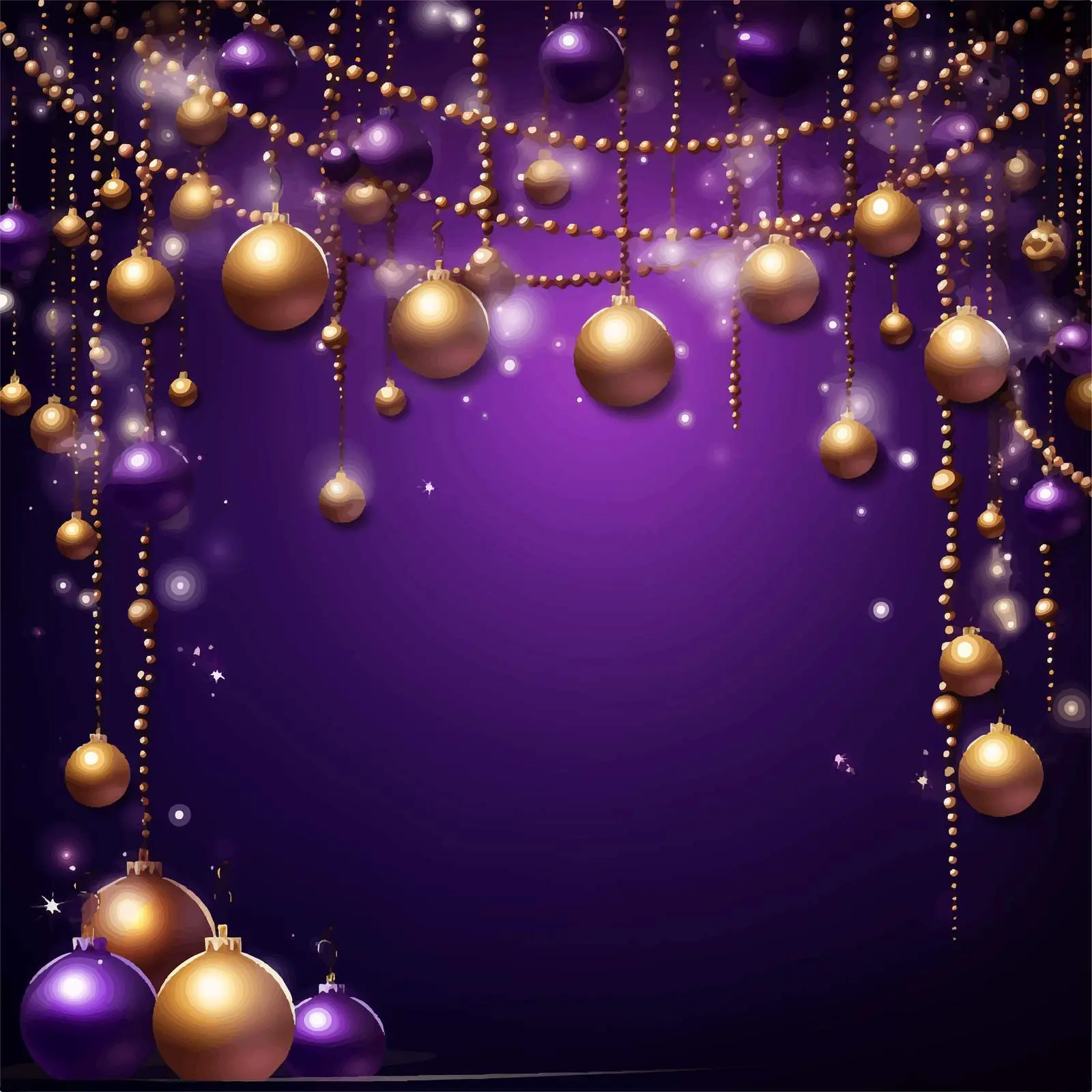 New Year Greeting Card Template with Decorative Border — free download from Dotvec