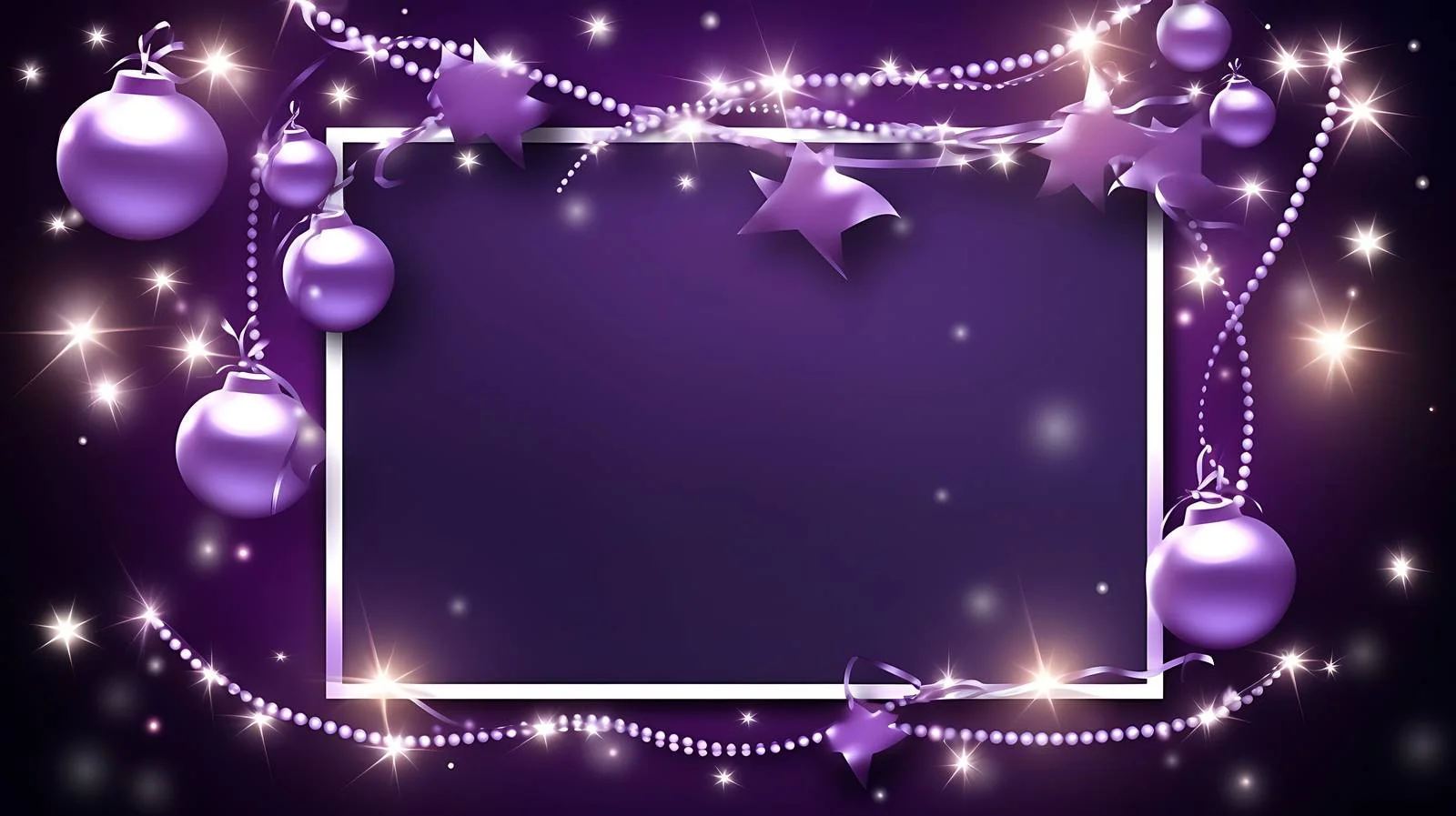 Festive New Year Frame Greeting Card Template — free download from Dotvec