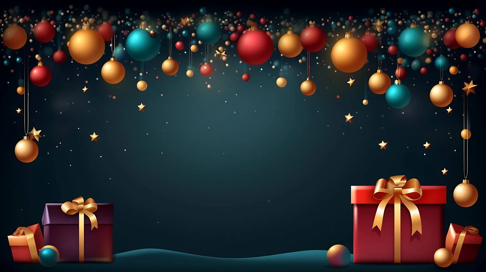 Elegant New Year Banner with Frame — free download from Dotvec