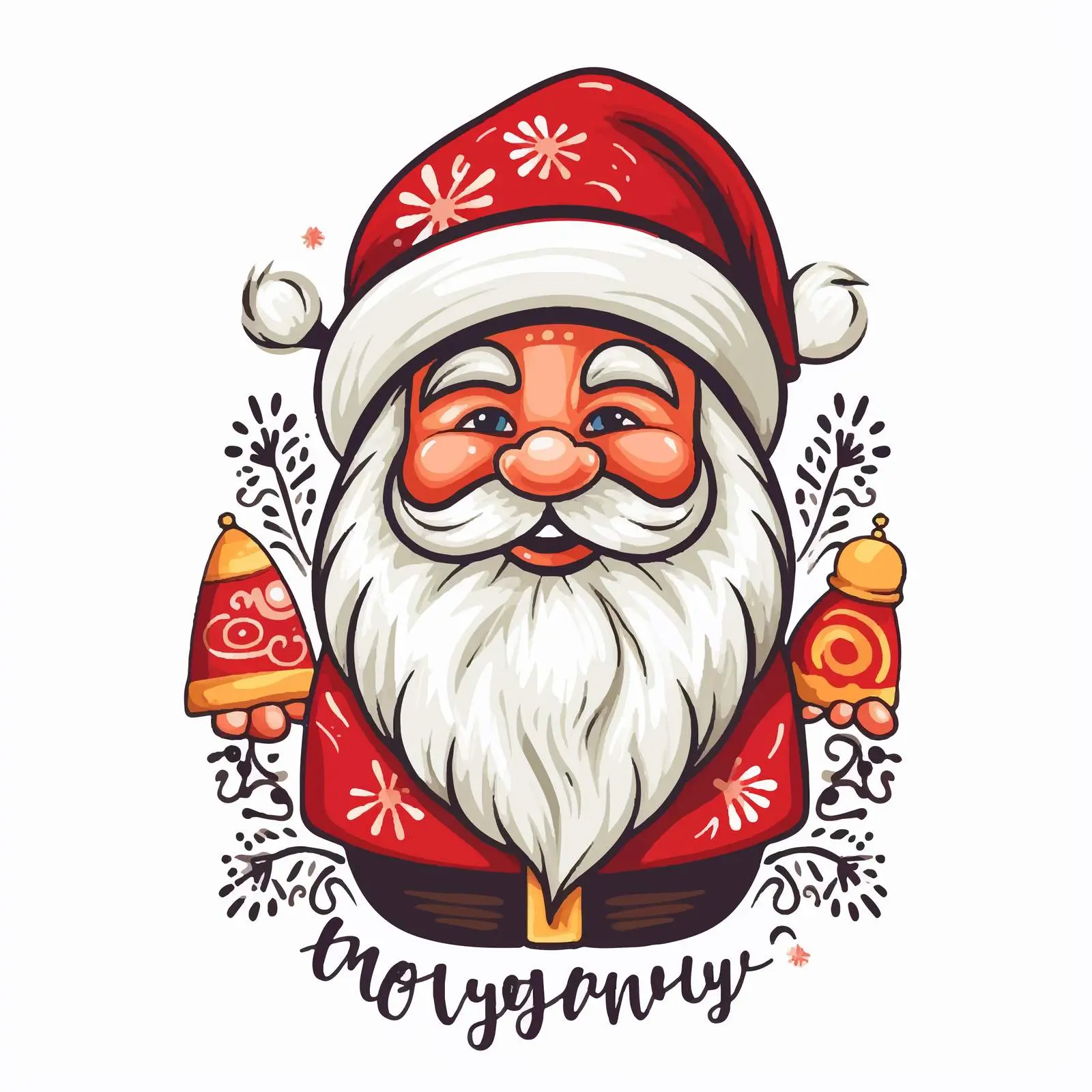 Ukrainian New Year Postcard with Handwritten Message – free warm wishes image from Dotvec