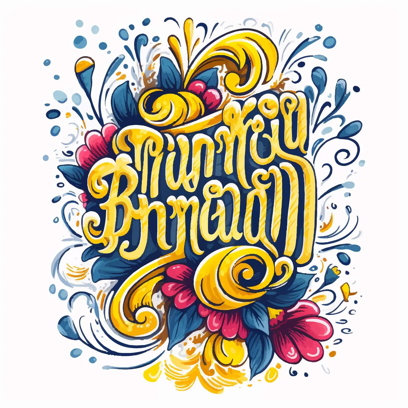 Ukrainian New Year Postcard with Handwritten Letter — free download from Dotvec