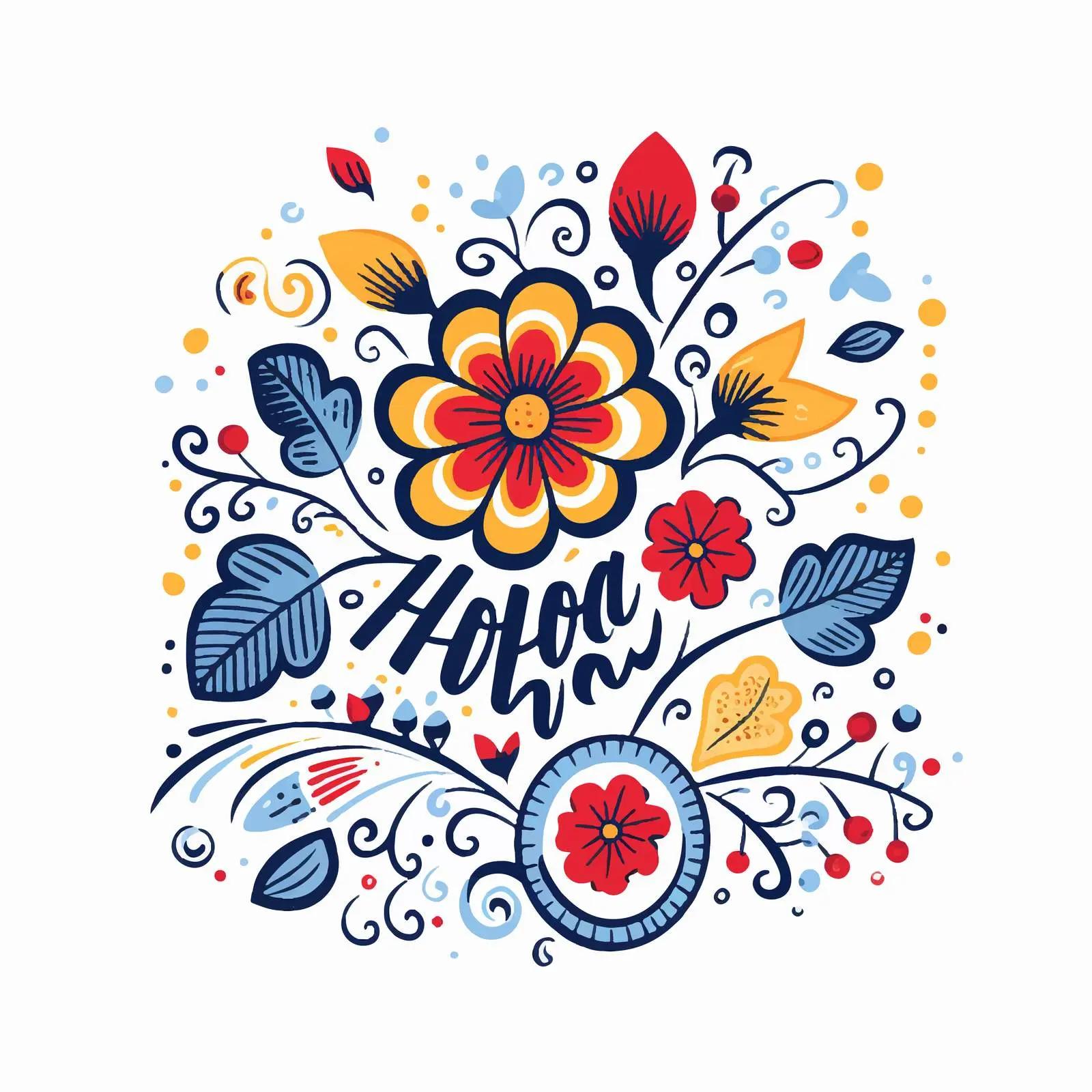 Ukrainian Happy New Year Postcard Design — free download from Dotvec