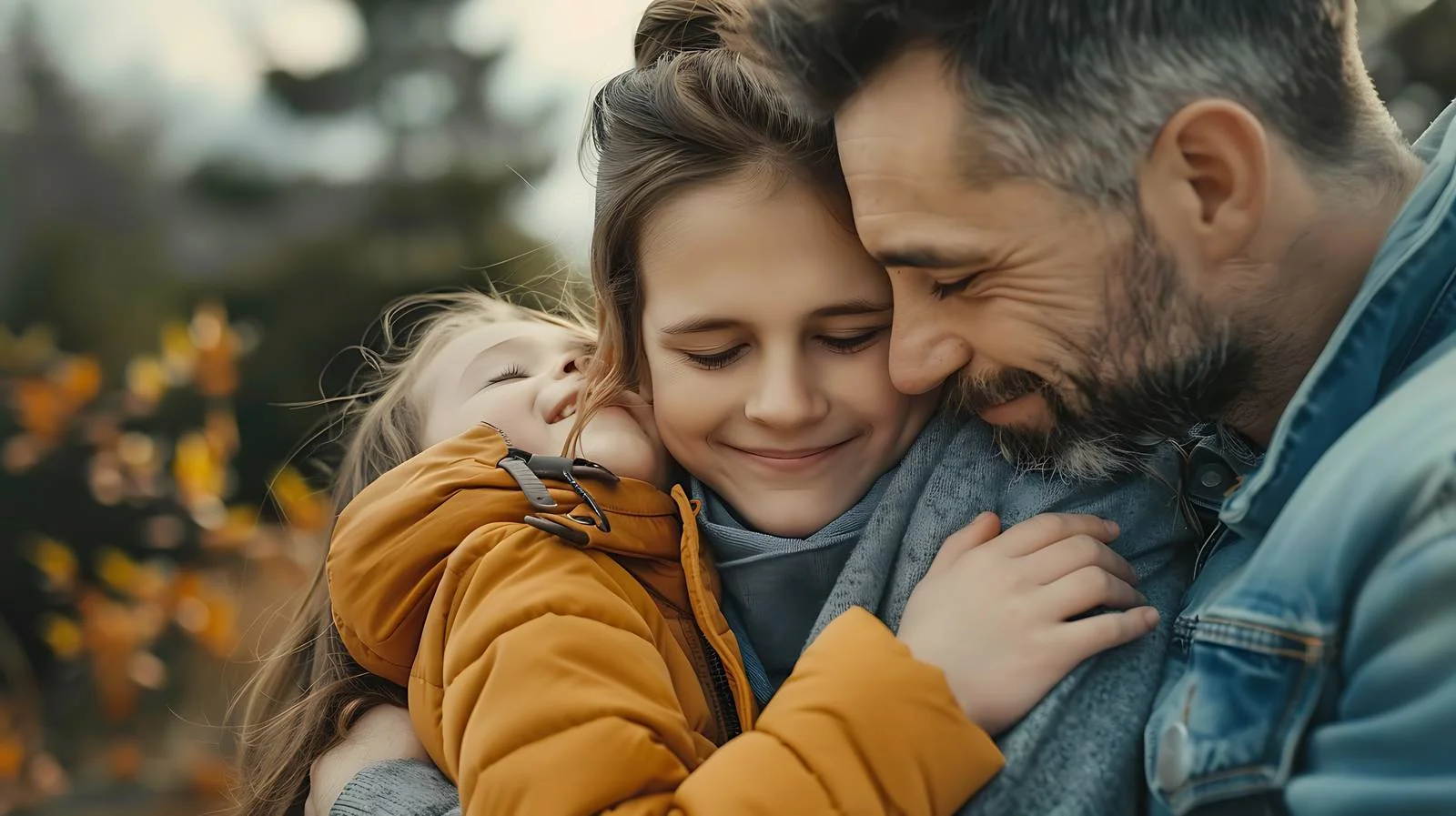 Family Embrace Outdoors — free download from Dotvec