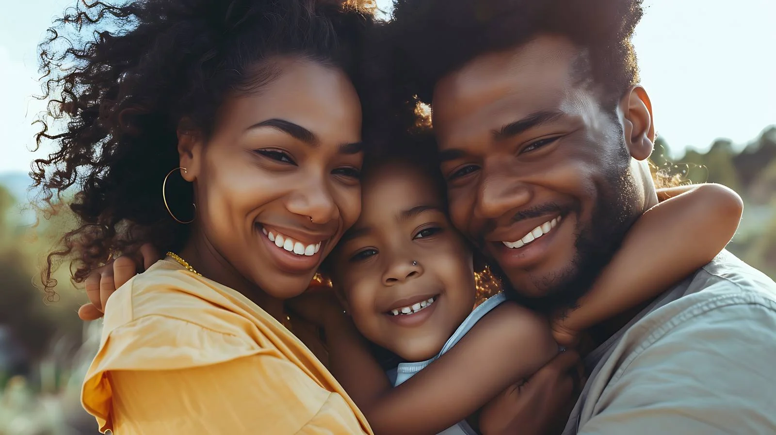 Loving Family Embracing Outdoors Together — free download from Dotvec