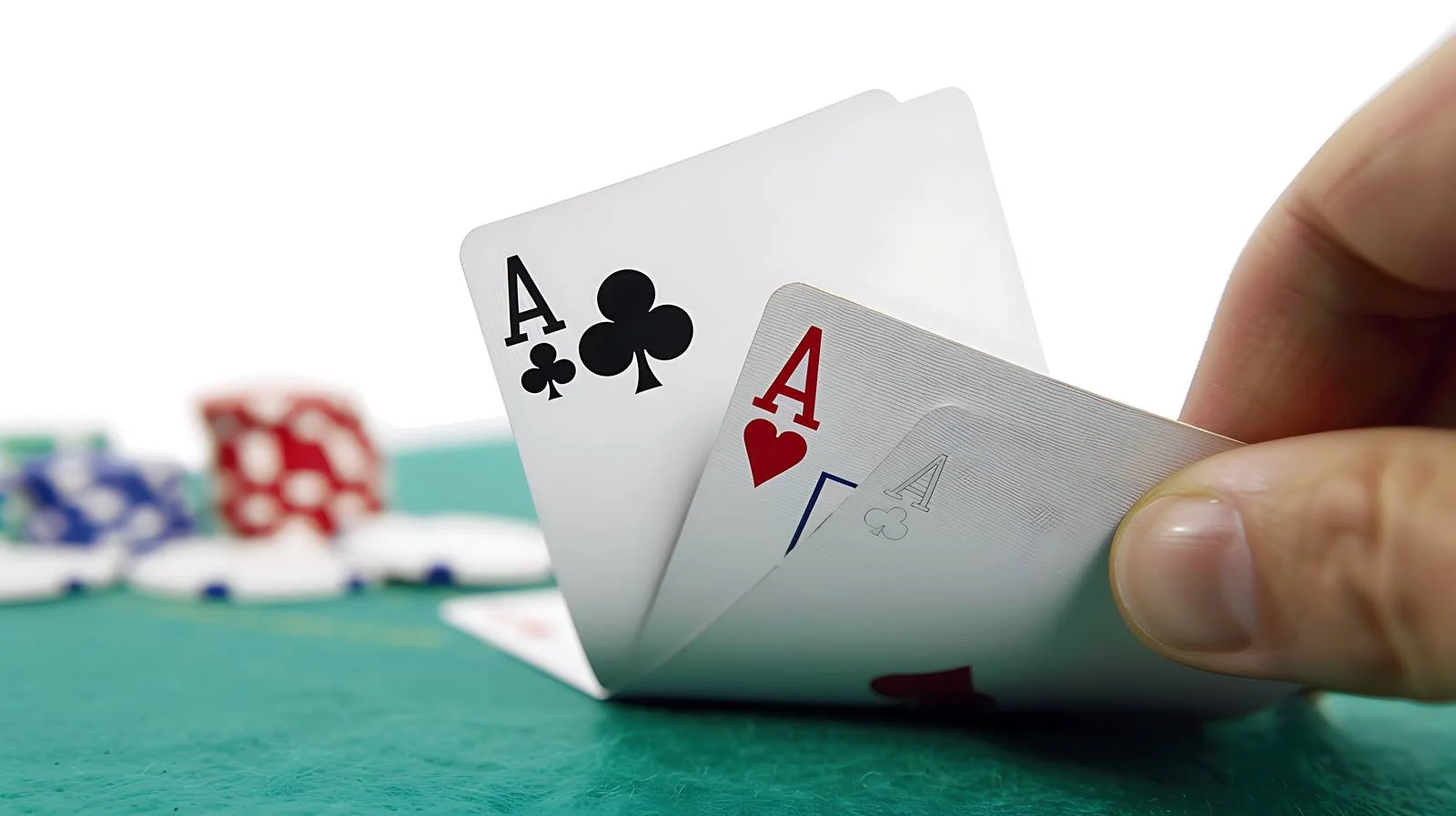 Joyful Poker Player with Aces — free download from Dotvec