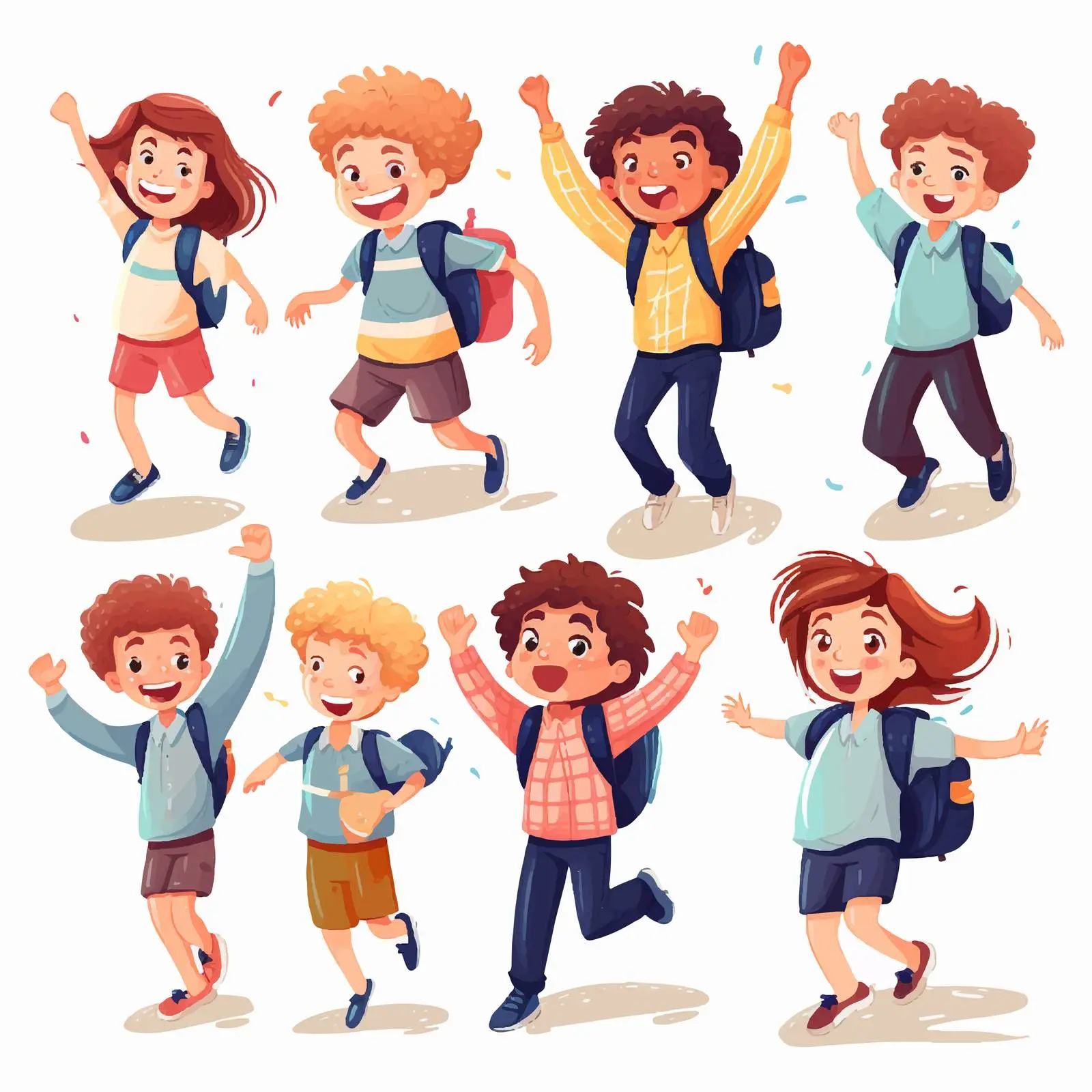 Excited Students Celebrating Academic Success — free download from Dotvec