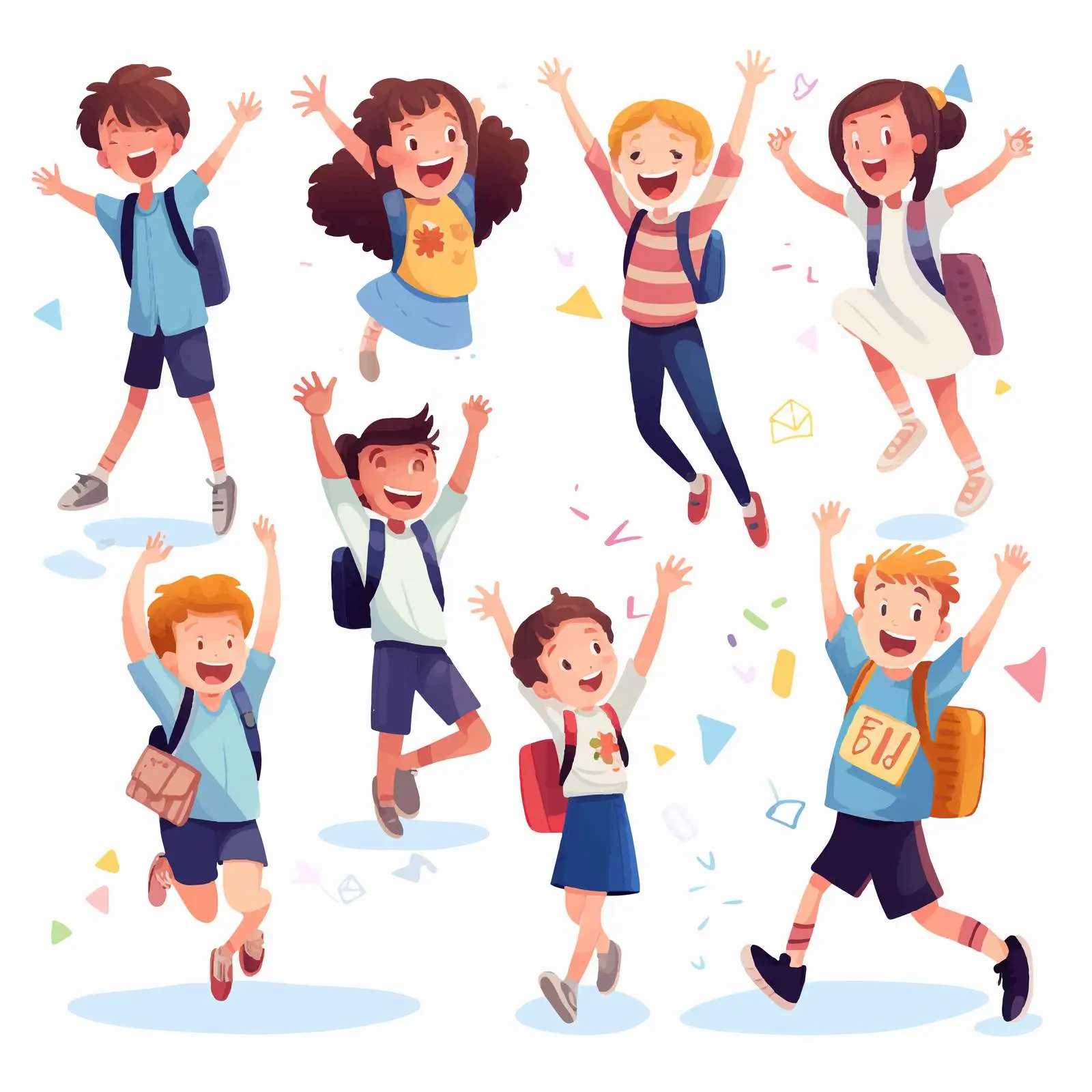 Excited Students Celebrating Academic Success — free download from Dotvec
