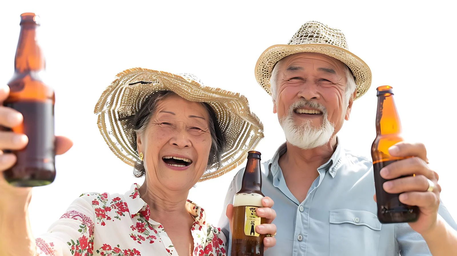 Joyful Senior Couple Celebrating Outdoors — free download from Dotvec