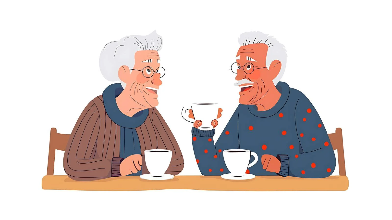 Joyful Senior Couple Enjoying Coffee Together — free download from Dotvec