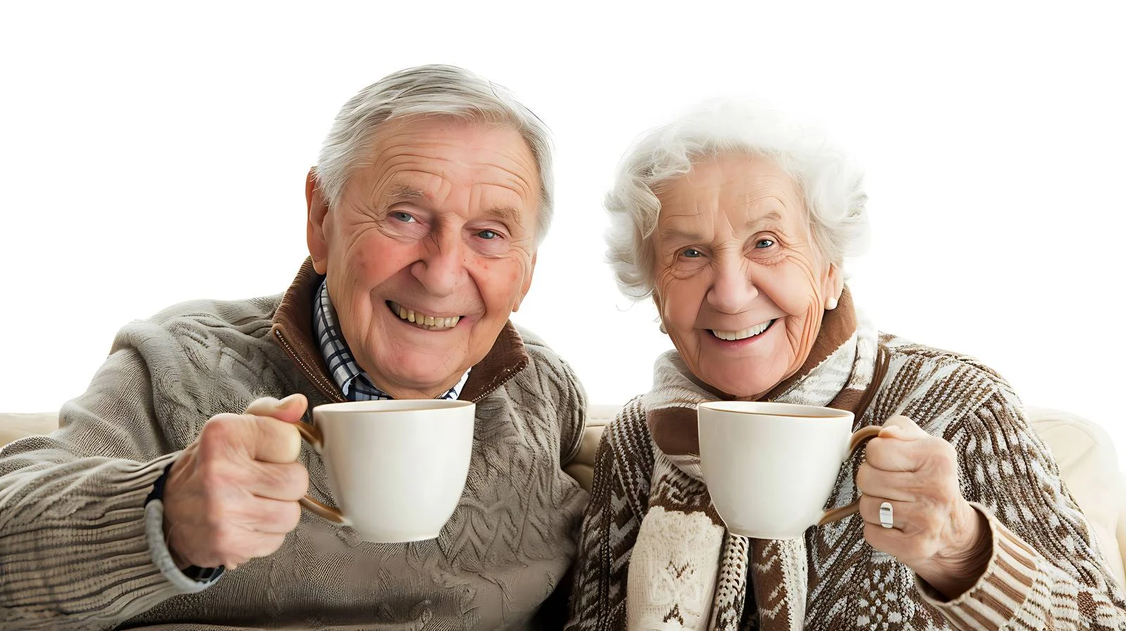 Joyful Elderly Couple Enjoying Coffee Together — free download from Dotvec