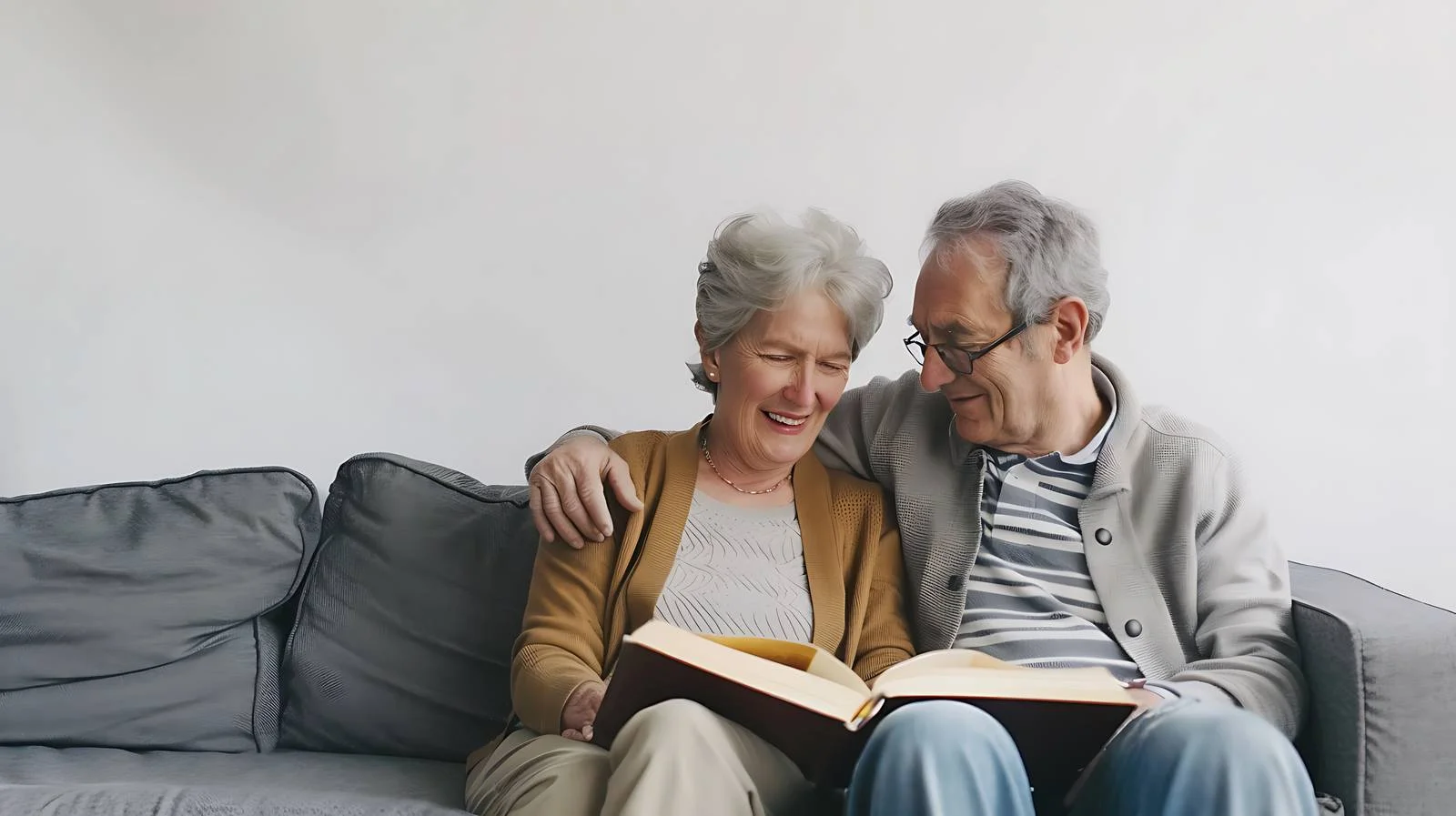 Elderly Couple Reflecting on a Photo — free download from Dotvec