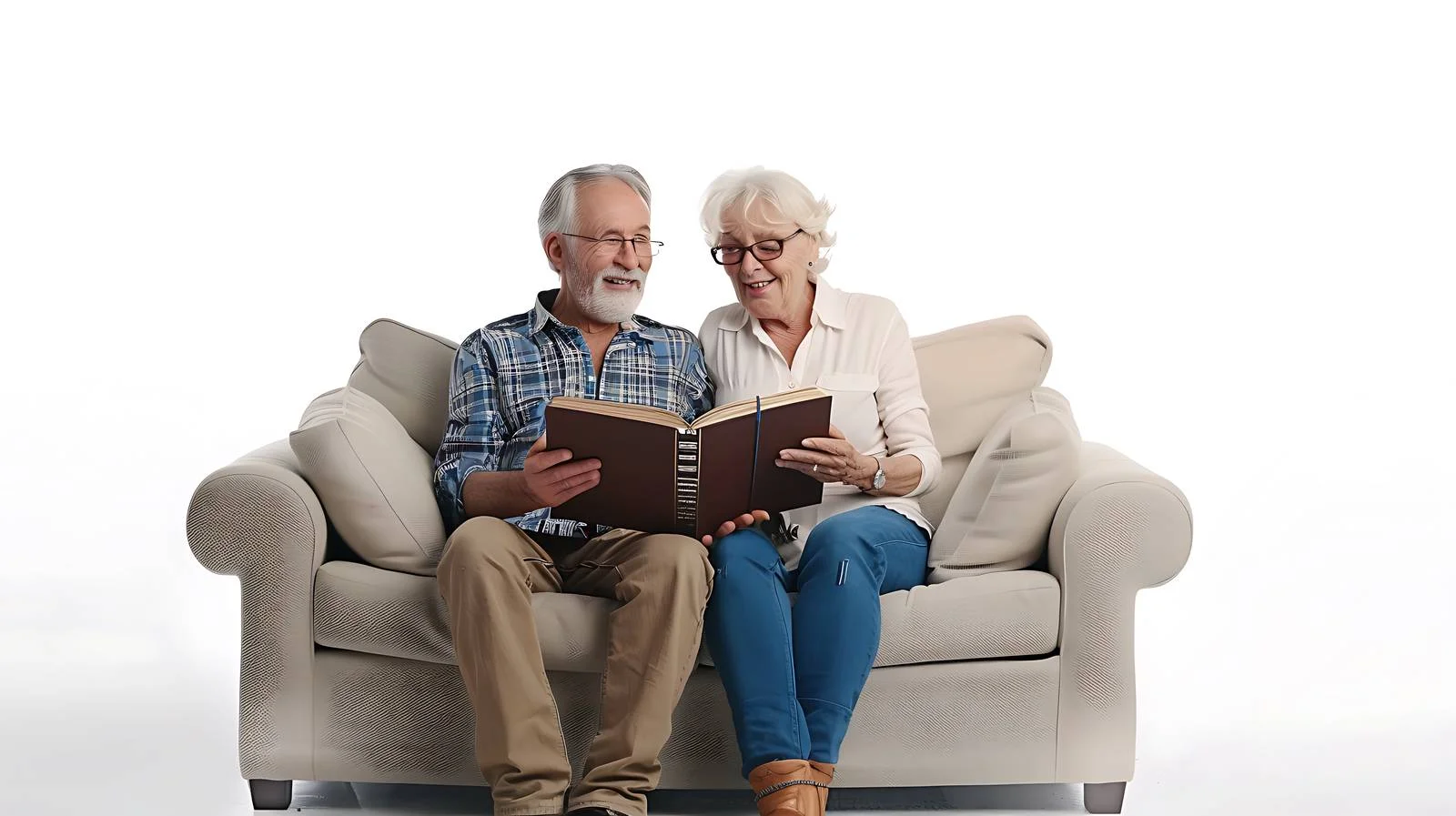 Elderly Couple Cherishing Moments at Home — free download from Dotvec