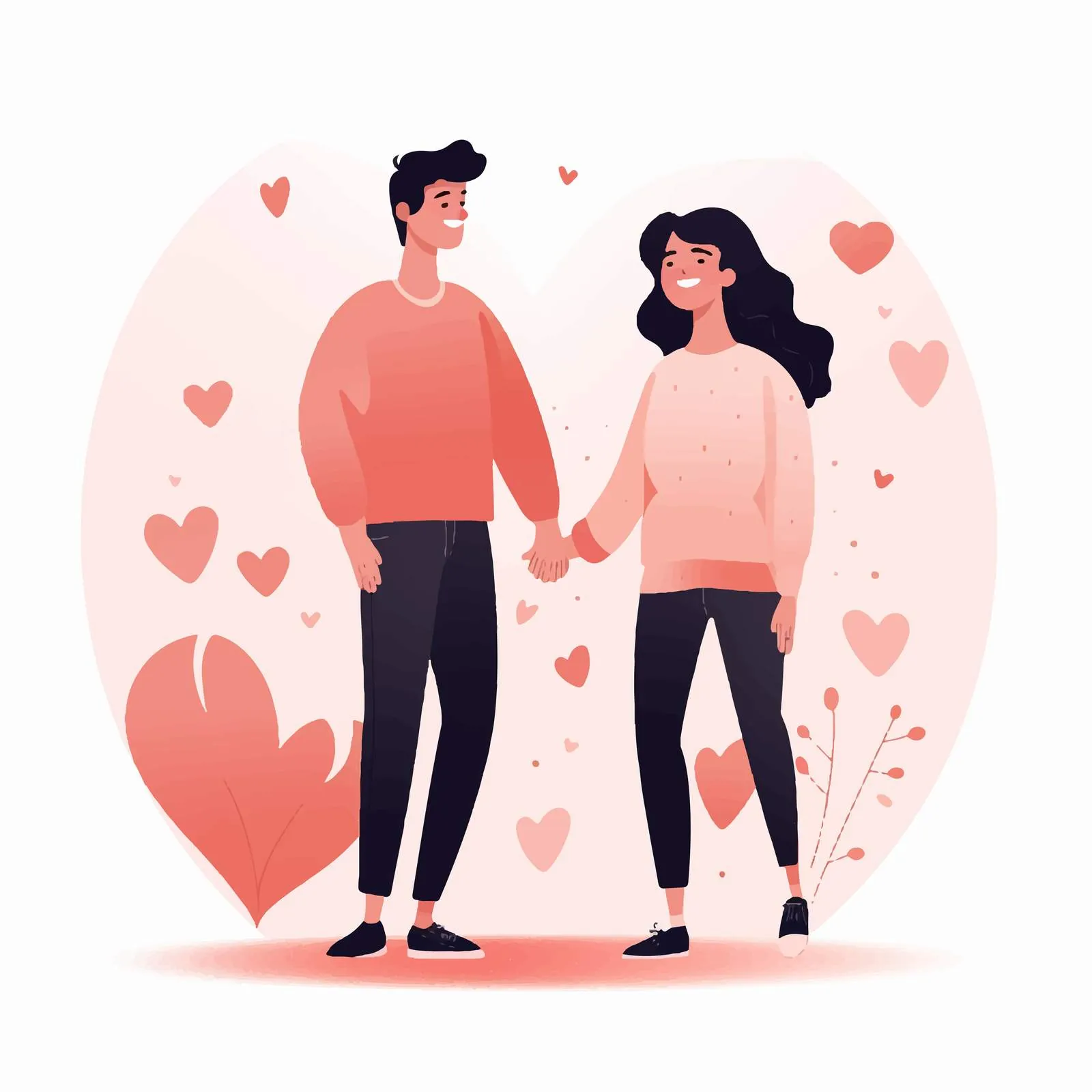 Tender Romantic Couple in Love – free connectedness image from Dotvec