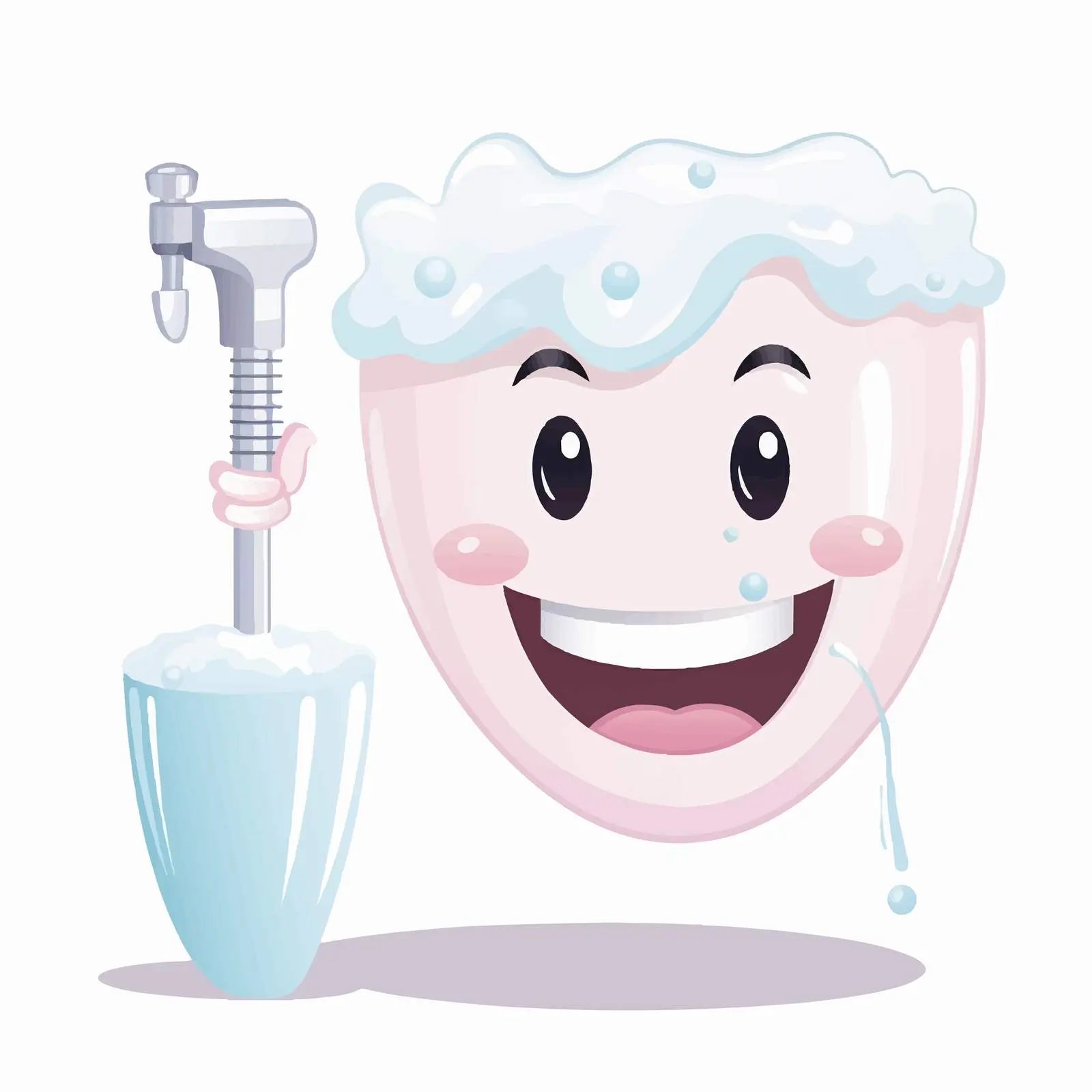 Tooth Brushing Animation with Dental Tools — free download from Dotvec