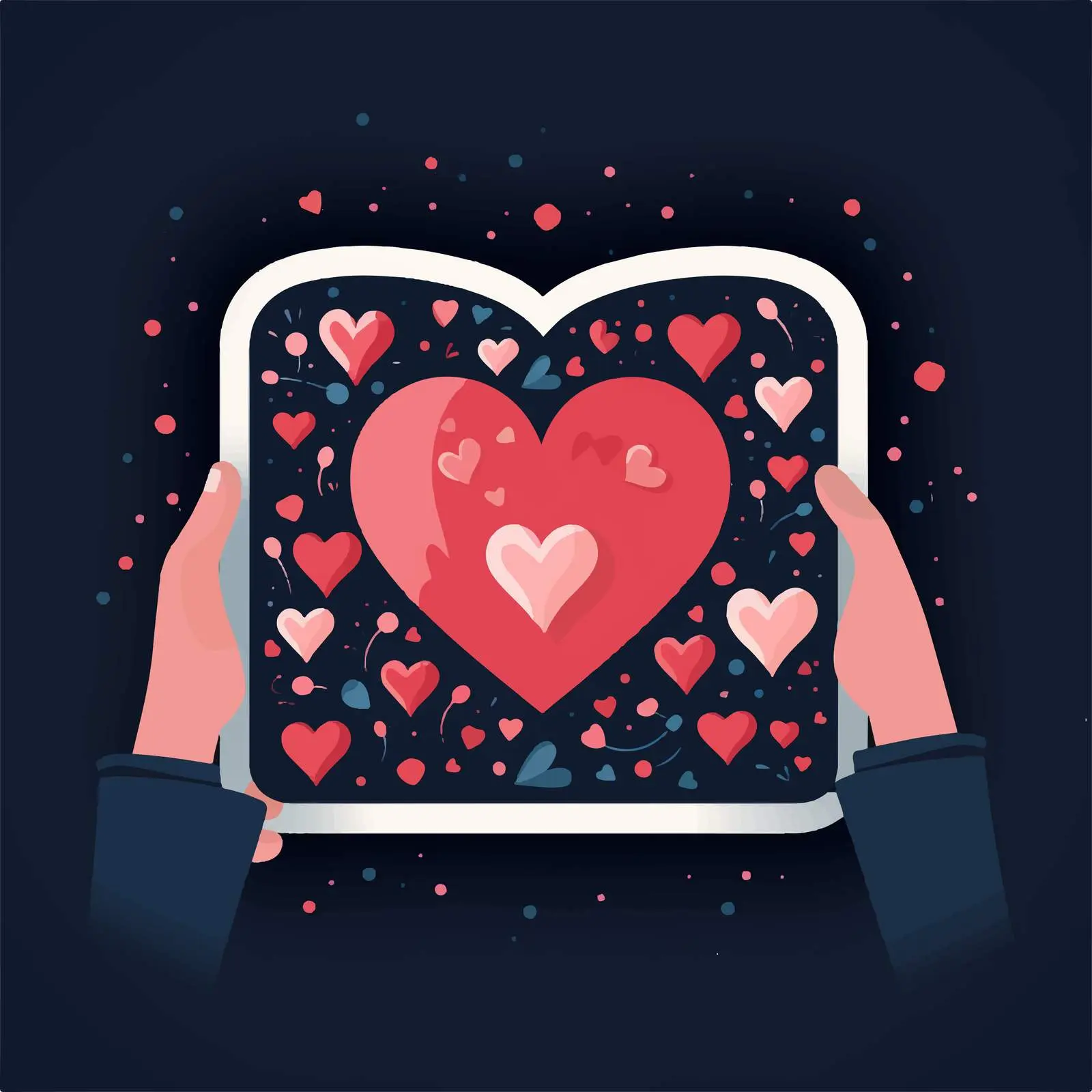 Cute Hands of Lovers for Valentine's Day — free download from Dotvec