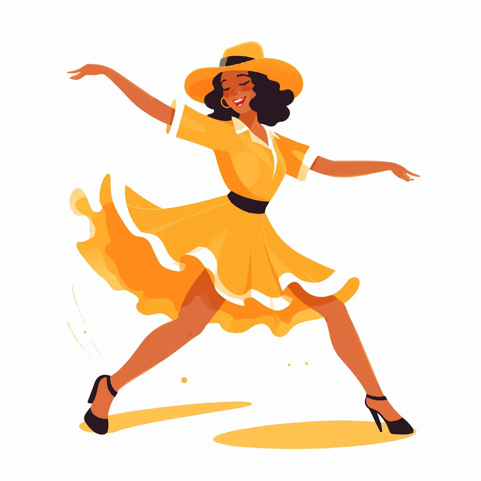 Joyful Woman Dancing to Music — free download from Dotvec