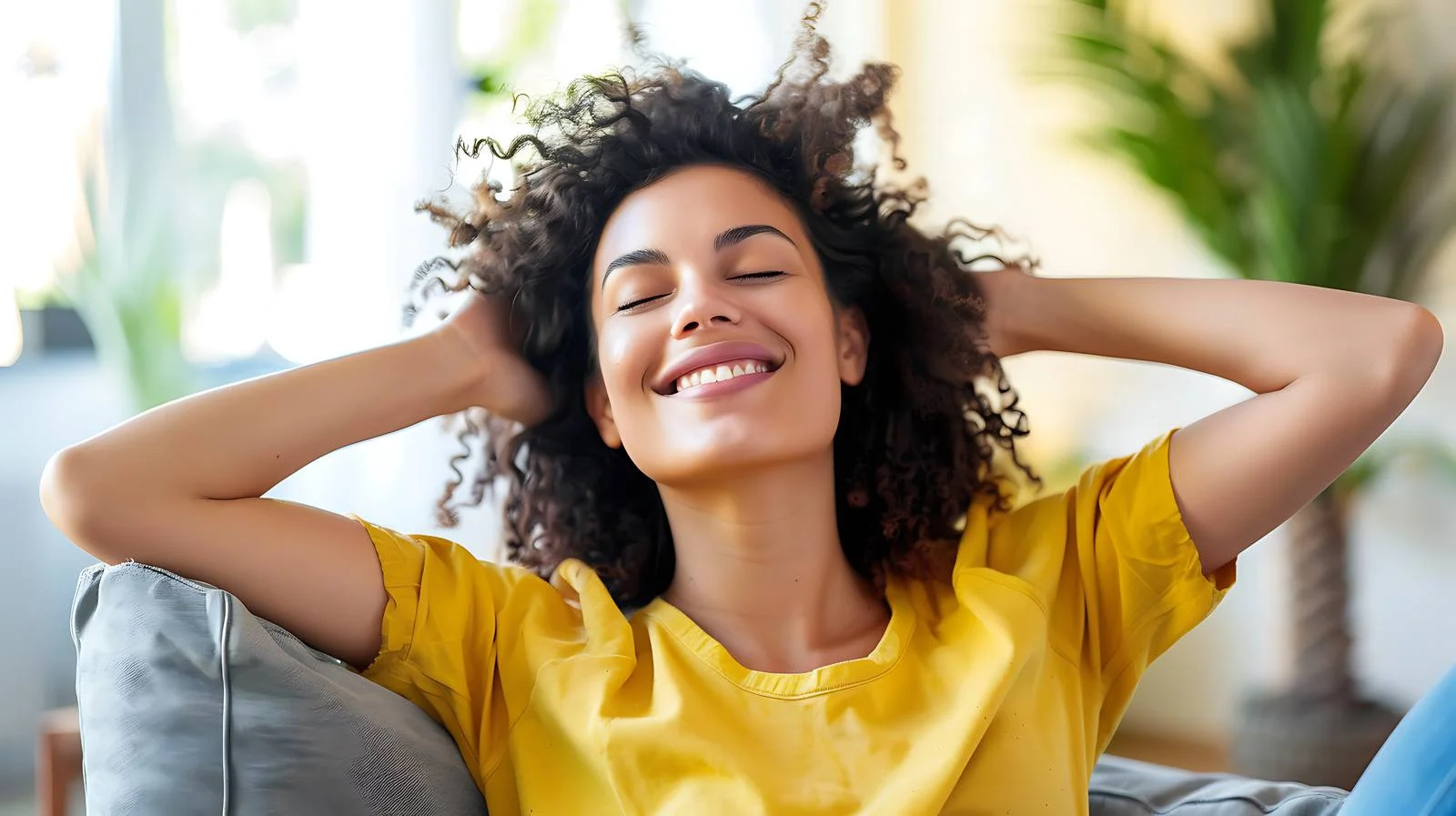 Tranquil Woman at Home — free download from Dotvec