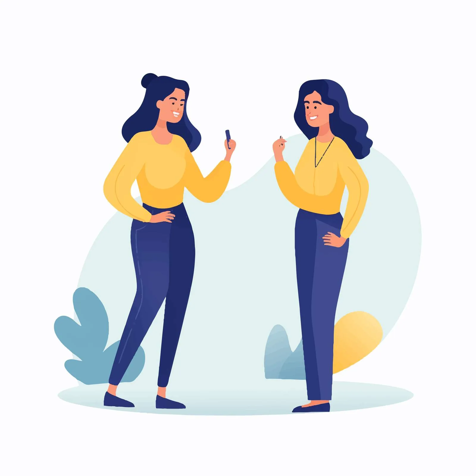 Happy Women Talking and Chatting with Friends — free download from Dotvec