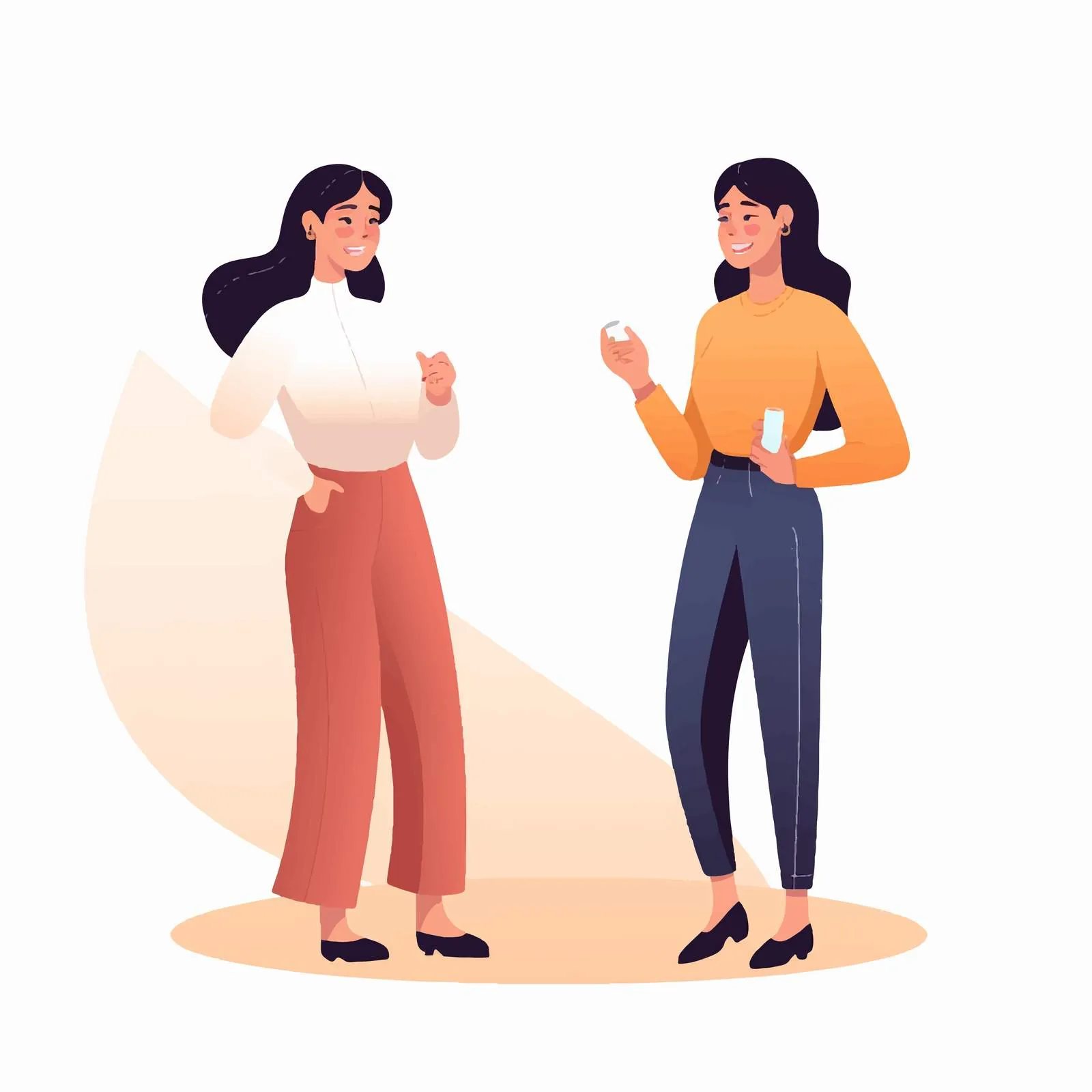 Happy Women Chatting Together with Friends — free download from Dotvec