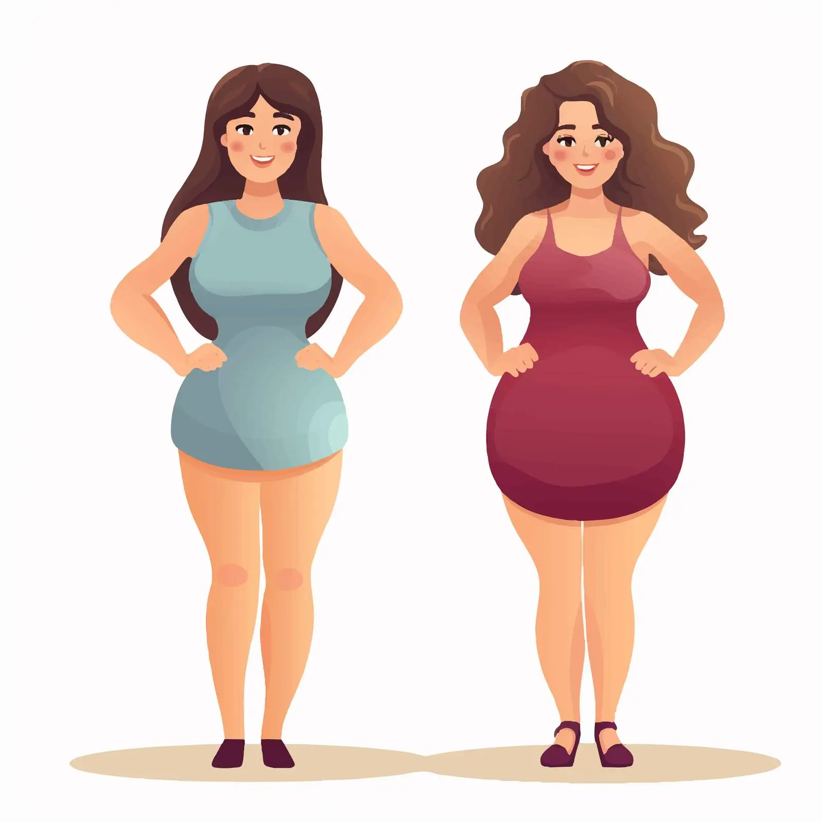 Diverse Expressions of Body Positivity in Women — free download from Dotvec