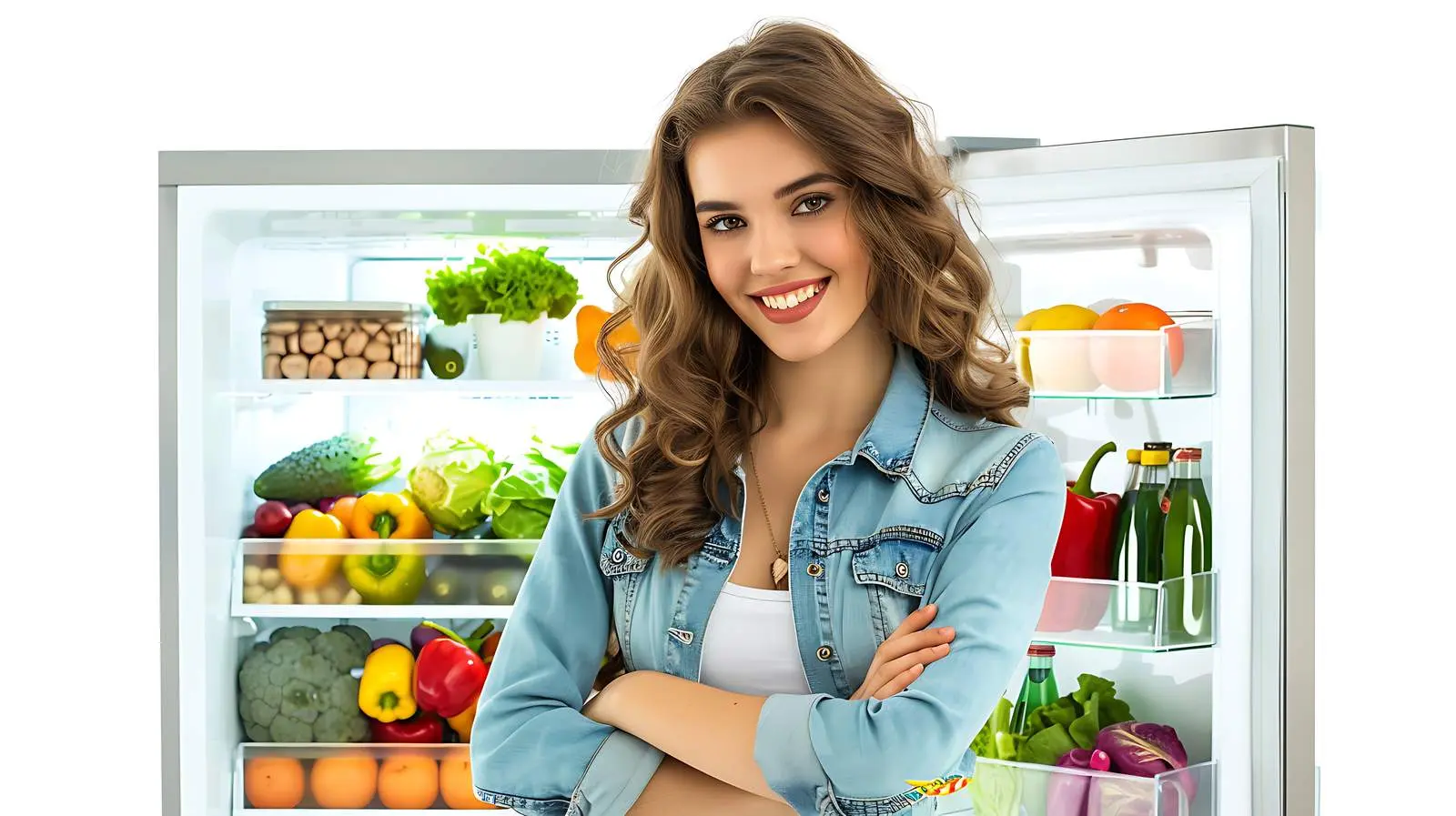 Joyful Woman Holding Fresh Vegetables Outdoors — free download from Dotvec