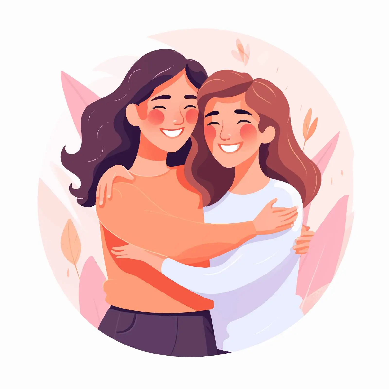 Joyful Women Embracing and Meeting Excited Girls — free download from Dotvec