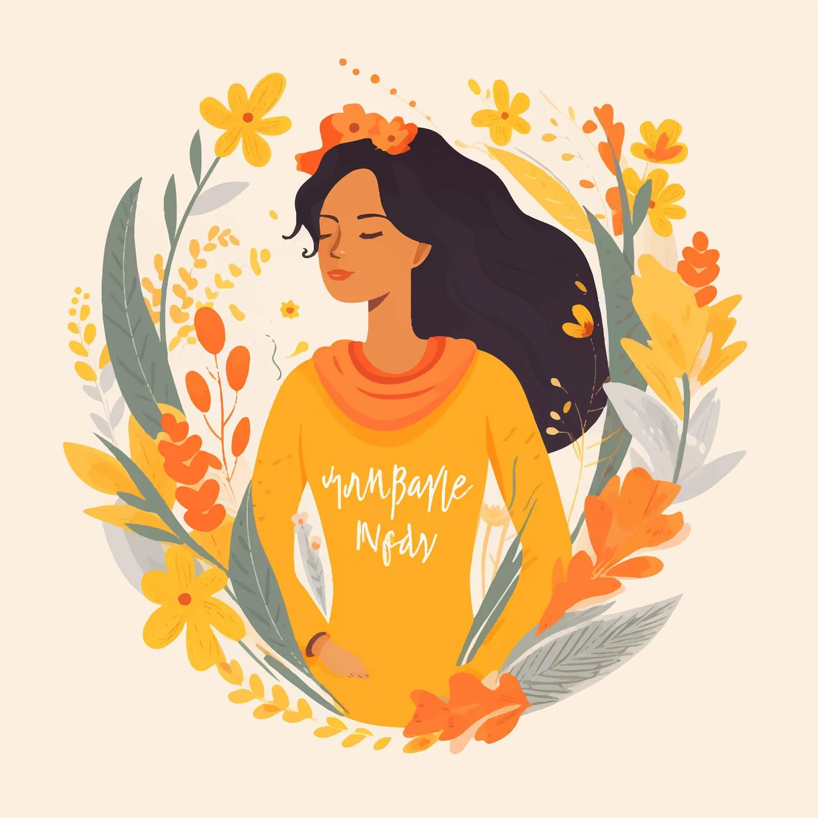 Festive Women's Day Wish with Blooming Flowers — free download from Dotvec