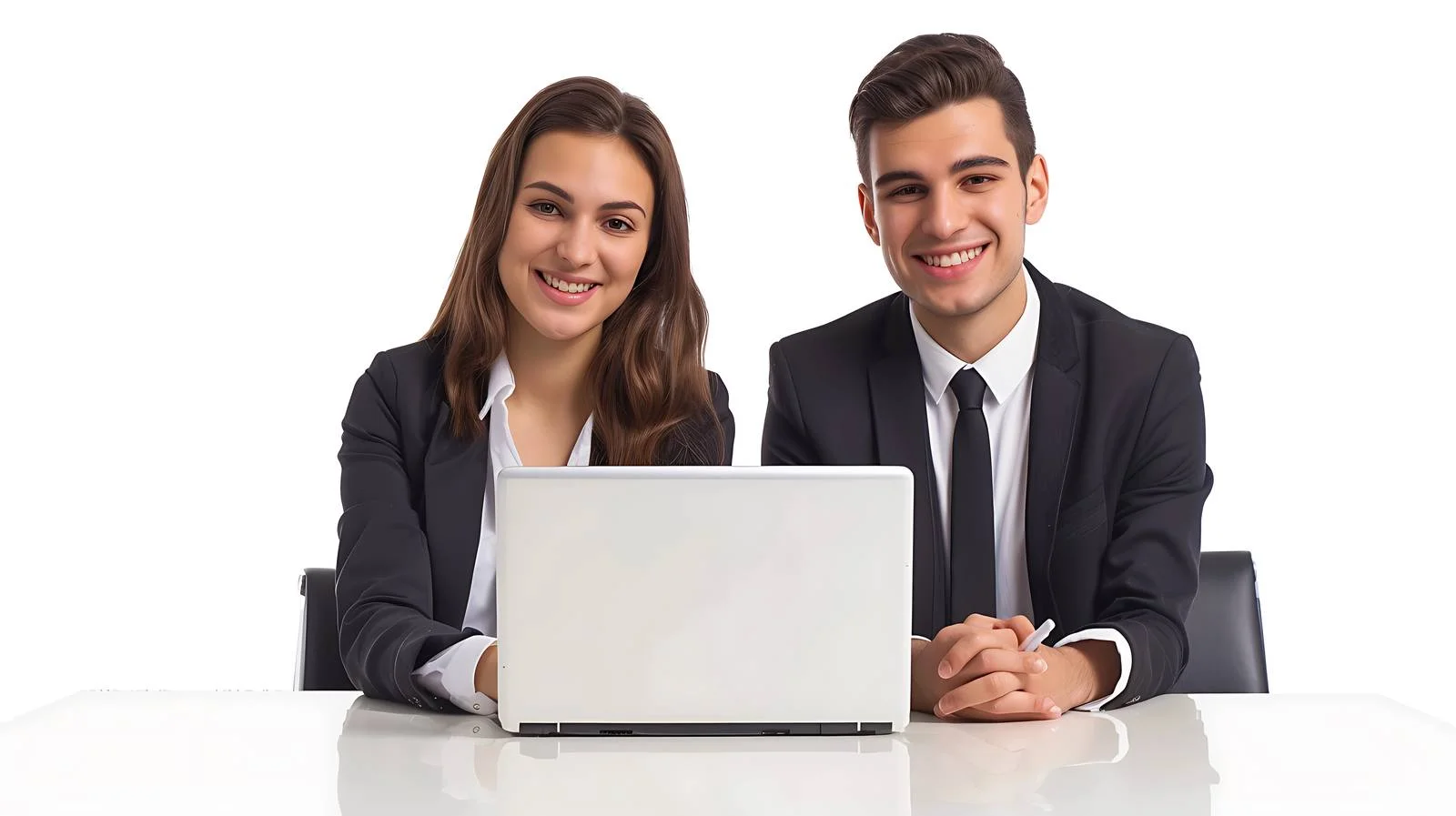 Business Professionals Using Laptop — free download from Dotvec