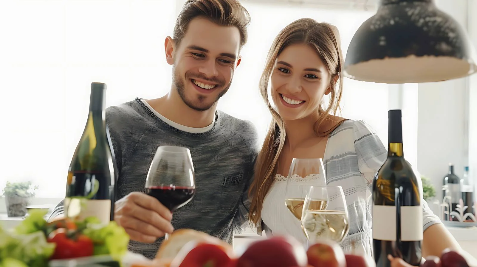 Joyful Couple Cooking Together — free download from Dotvec