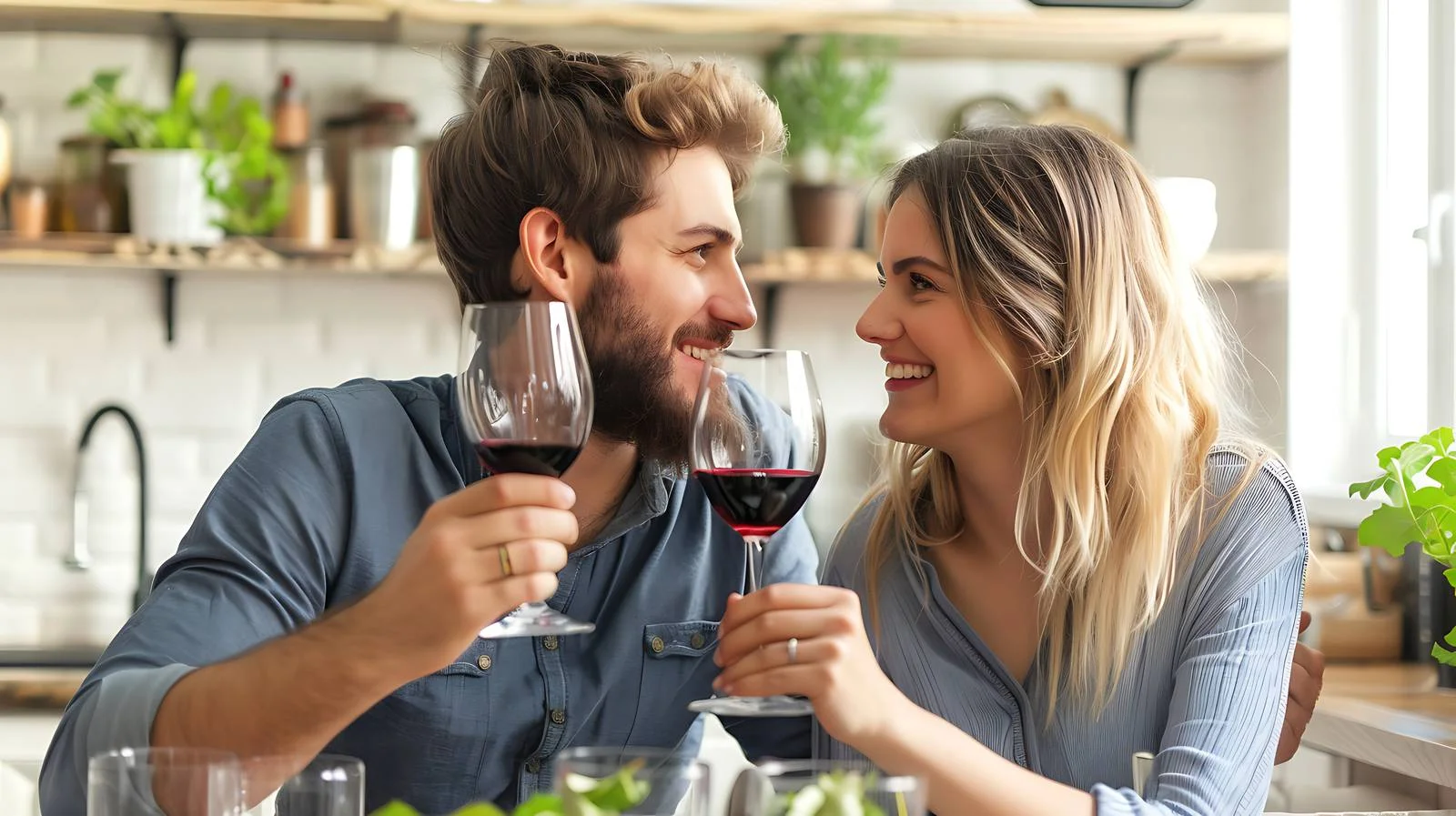 Romantic Kitchen Wine Enjoyment — free download from Dotvec