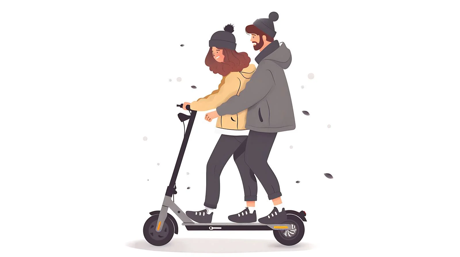Urban E-Scooter Couple Adventure — free download from Dotvec