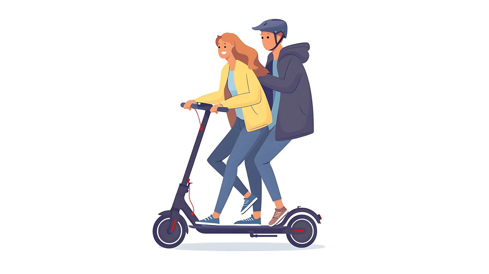 Joyful Urban E-Scooter Ride — free download from Dotvec