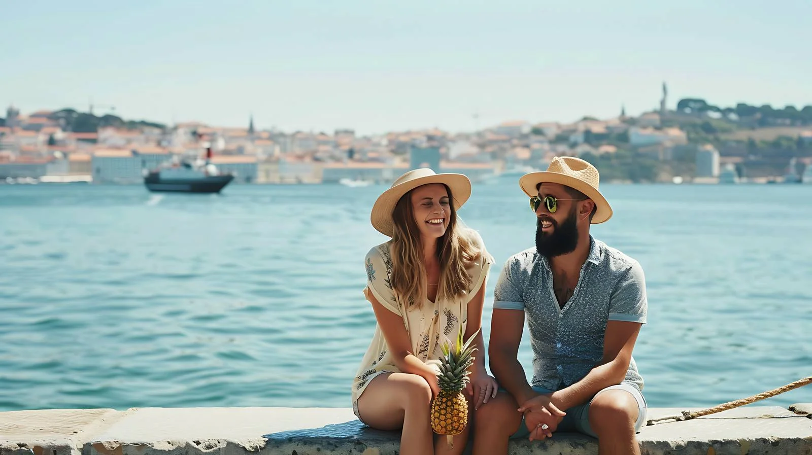 Peaceful Waterfront Moment — free download from Dotvec