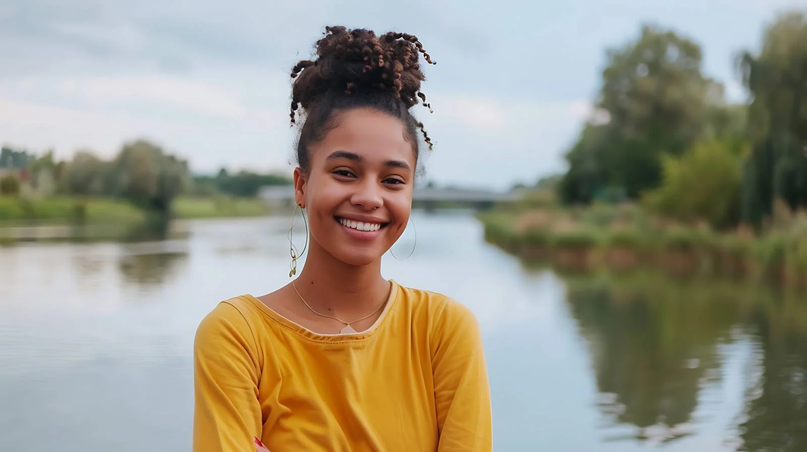 Joyful Woman by Riverside — free download from Dotvec