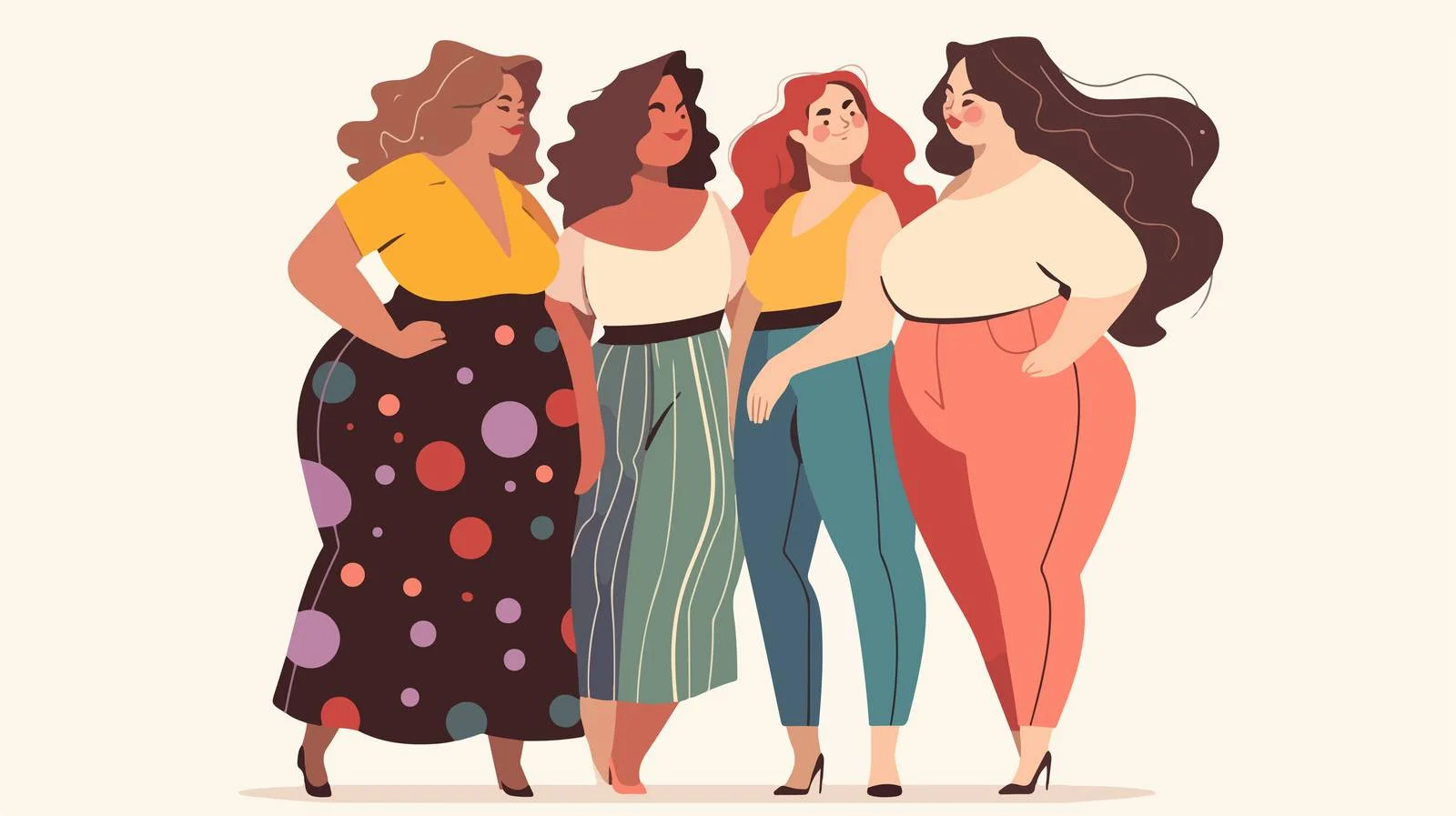 Empowering Plus-Size Women Celebrating Beauty — free download from Dotvec