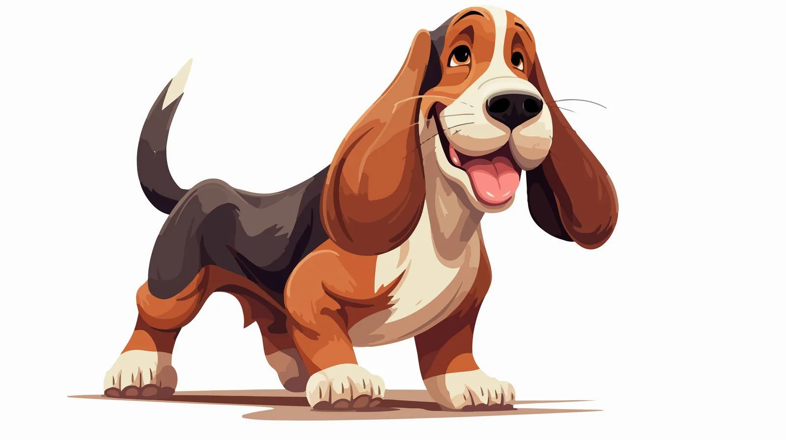 Adorable Basset Hound - High-Quality Image — free download from Dotvec