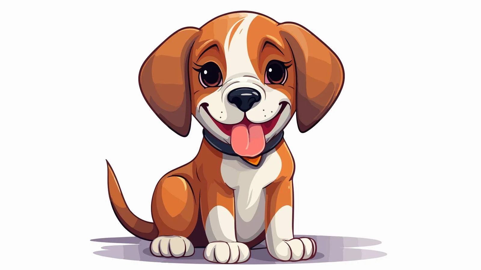 Happy Beagle Dog Portrait — free download from Dotvec