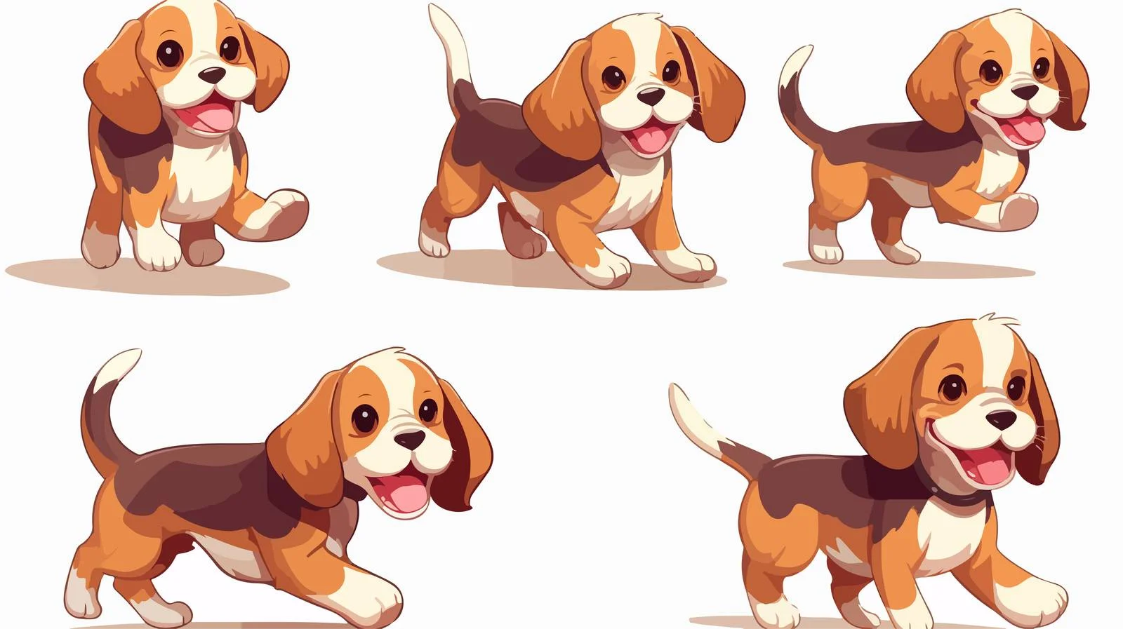 Adorable Beagle in High-Quality Design — free download from Dotvec